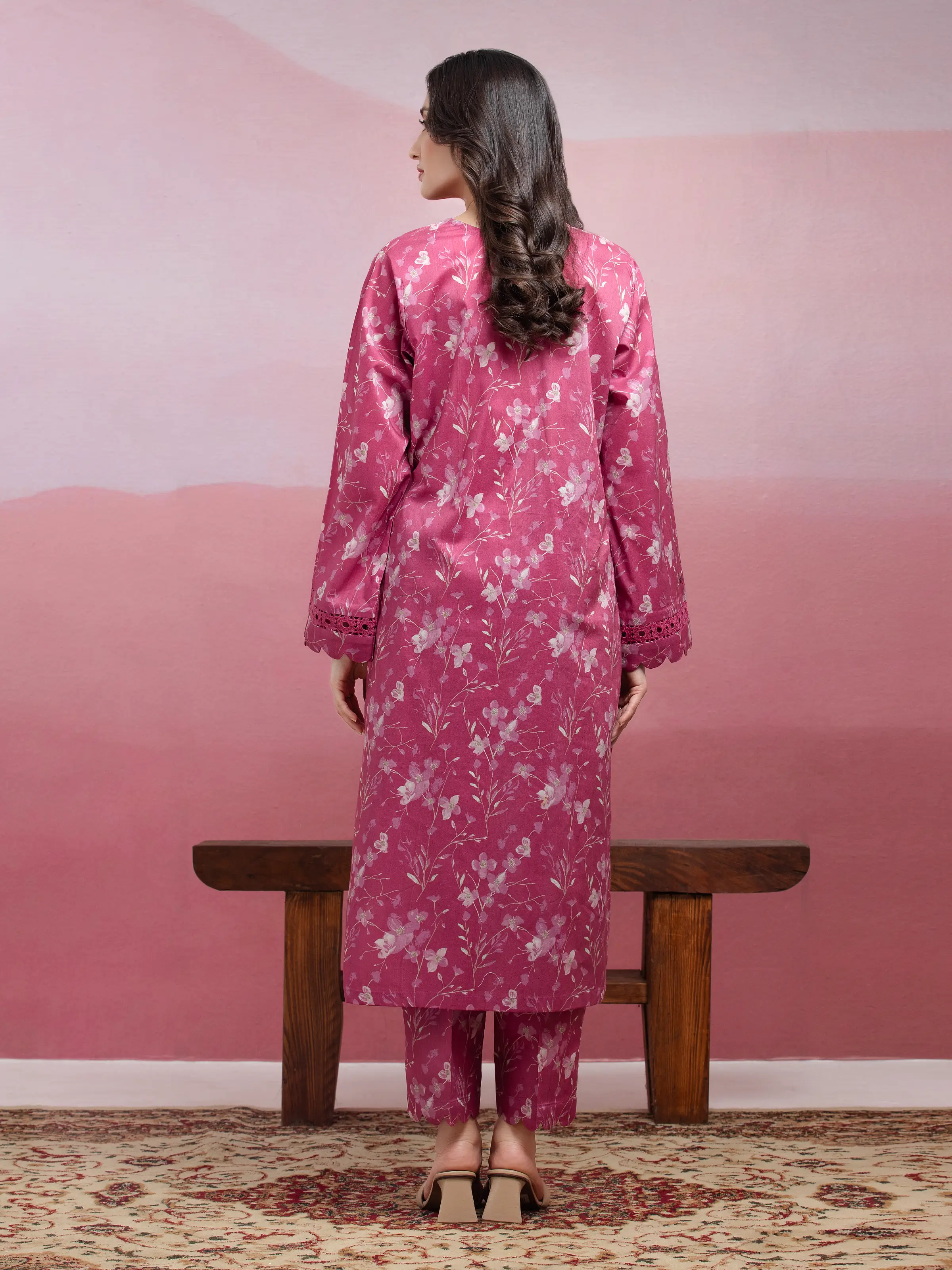 Unstitched Printed Lawn Shirt Trouser - EWU5A1-35414ST - Image 2