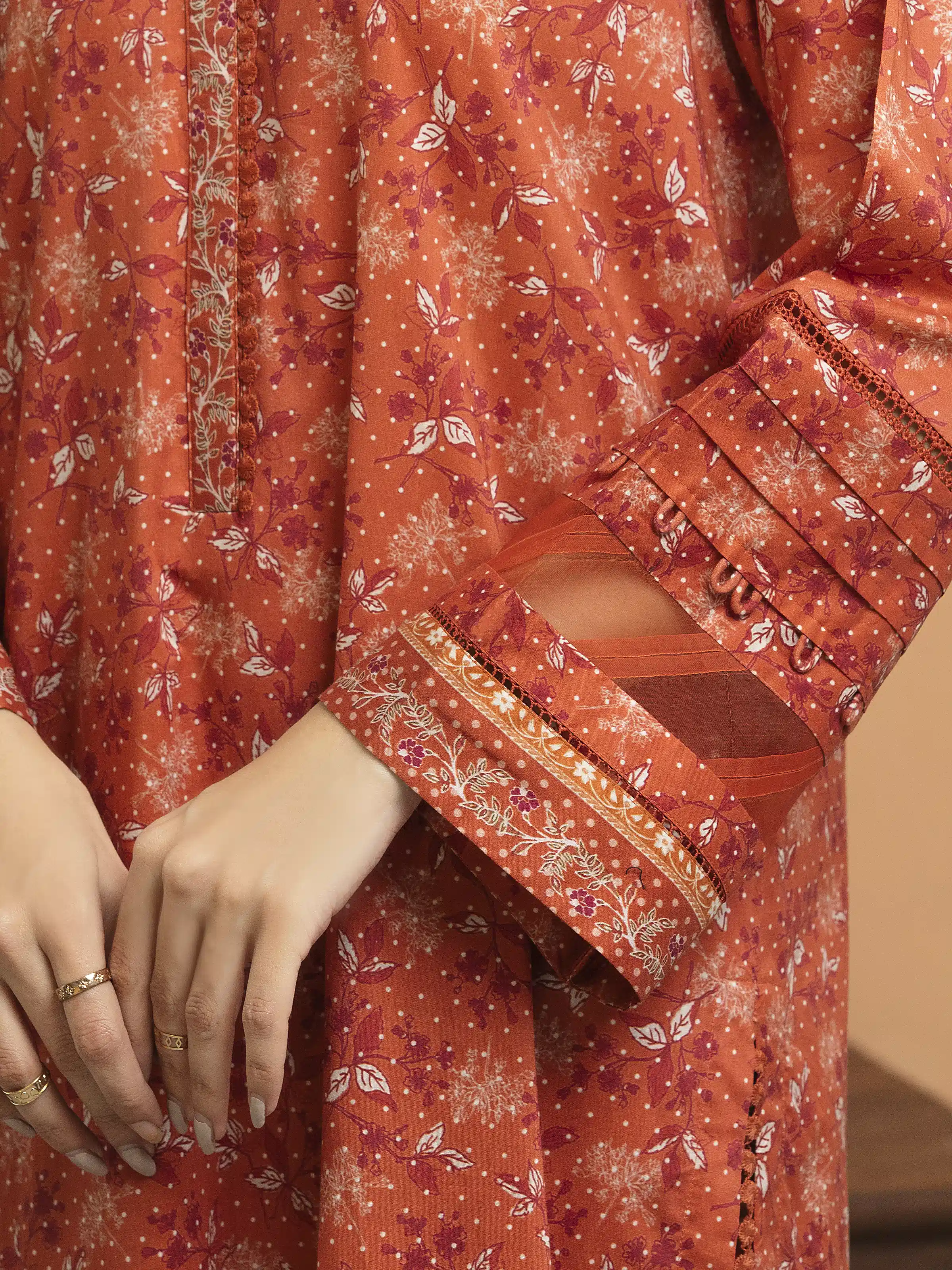 Unstitched Printed Lawn Suit - EWU5A1-35646-3P - Image 3