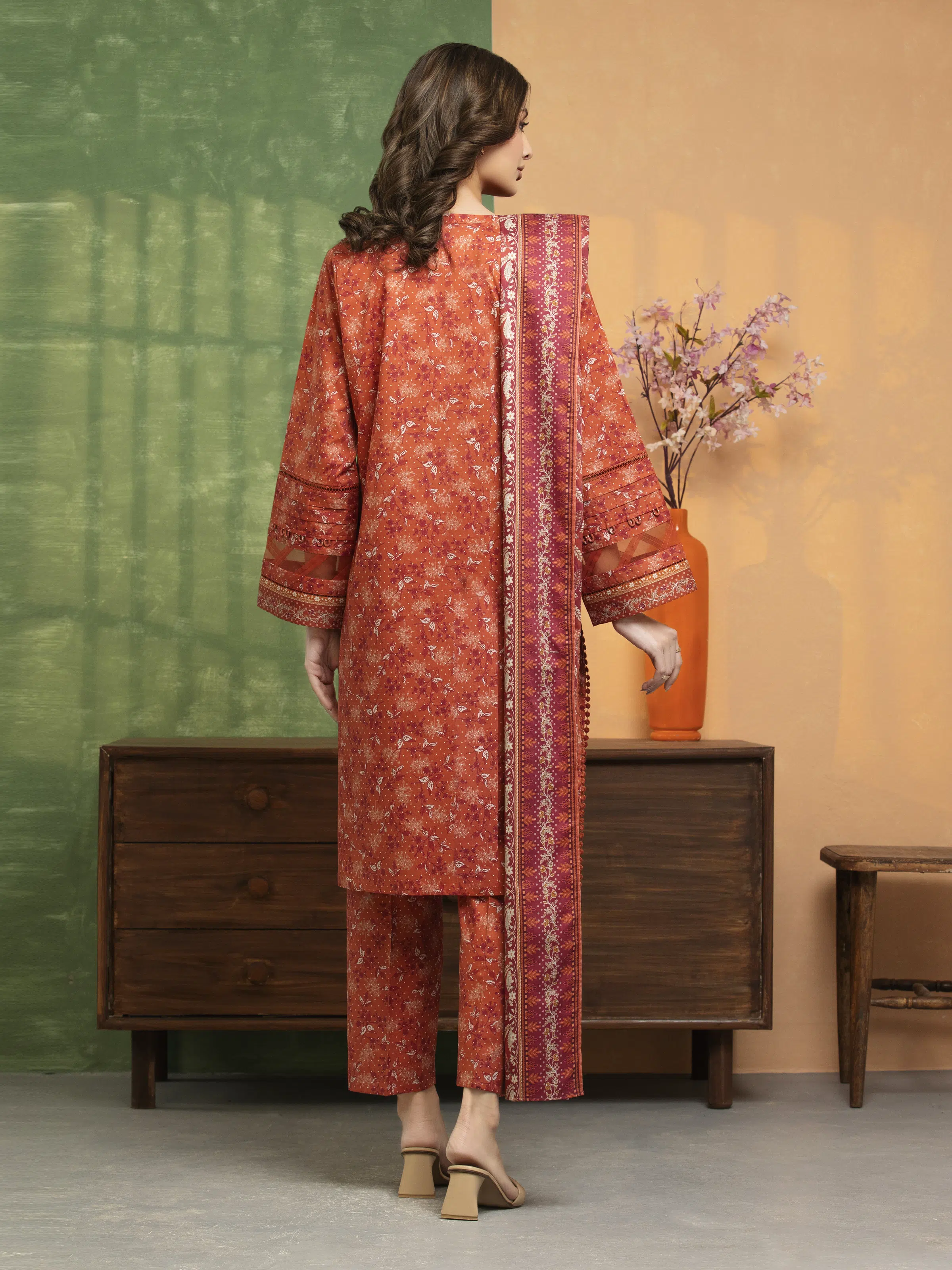 Unstitched Printed Lawn Suit - EWU5A1-35646-3P - Image 5