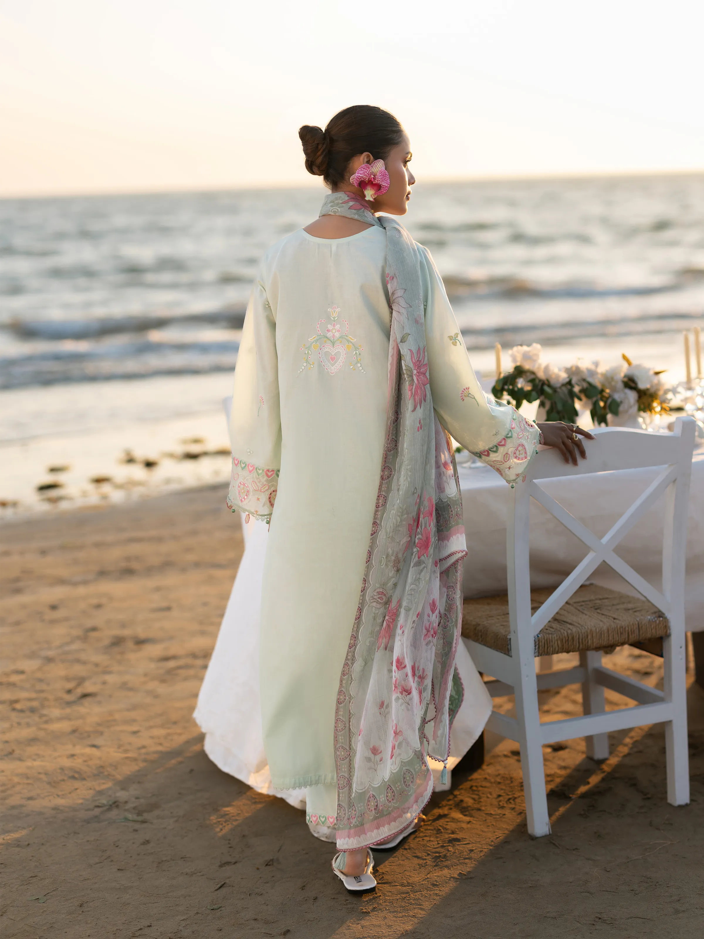 Unstitched Embroidered Cambric Suit - EWU6V2-33445-3P - Image 6