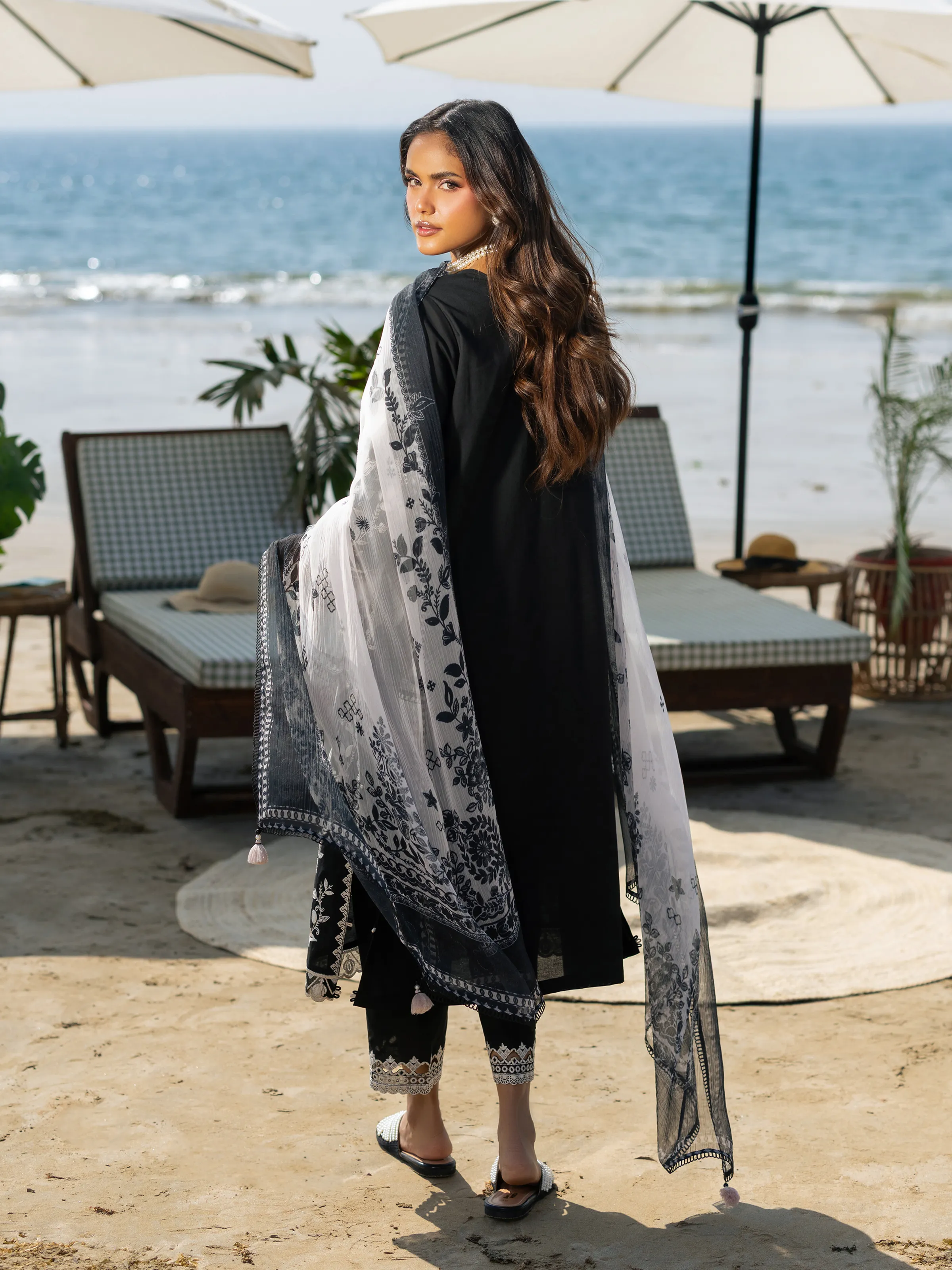 Unstitched Embroidered Cambric Suit - EWU6V2-33449-3P - Image 6
