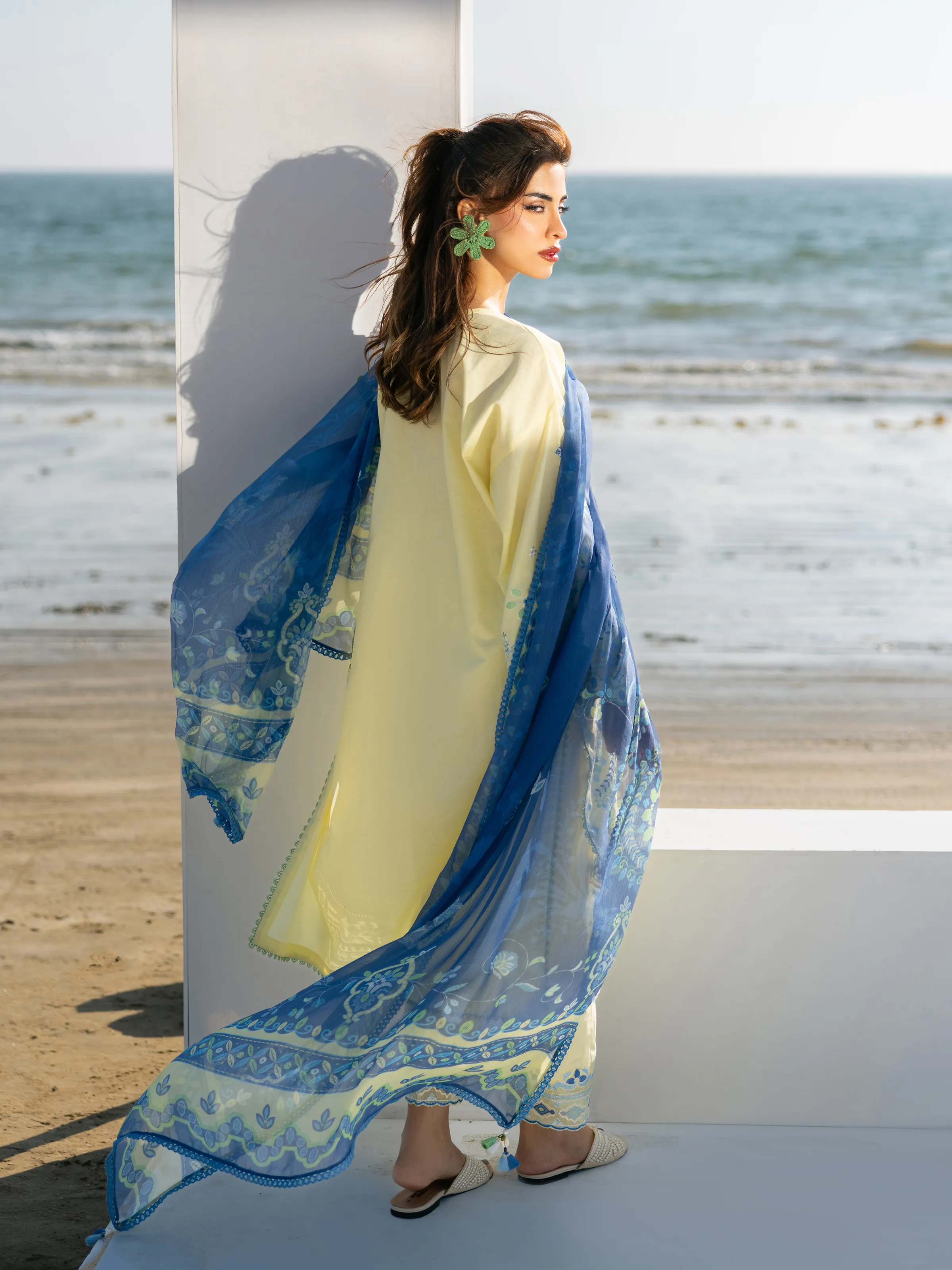 Unstitched Embroidered Cambric Suit - EWU6V2-33453-3P - Image 6