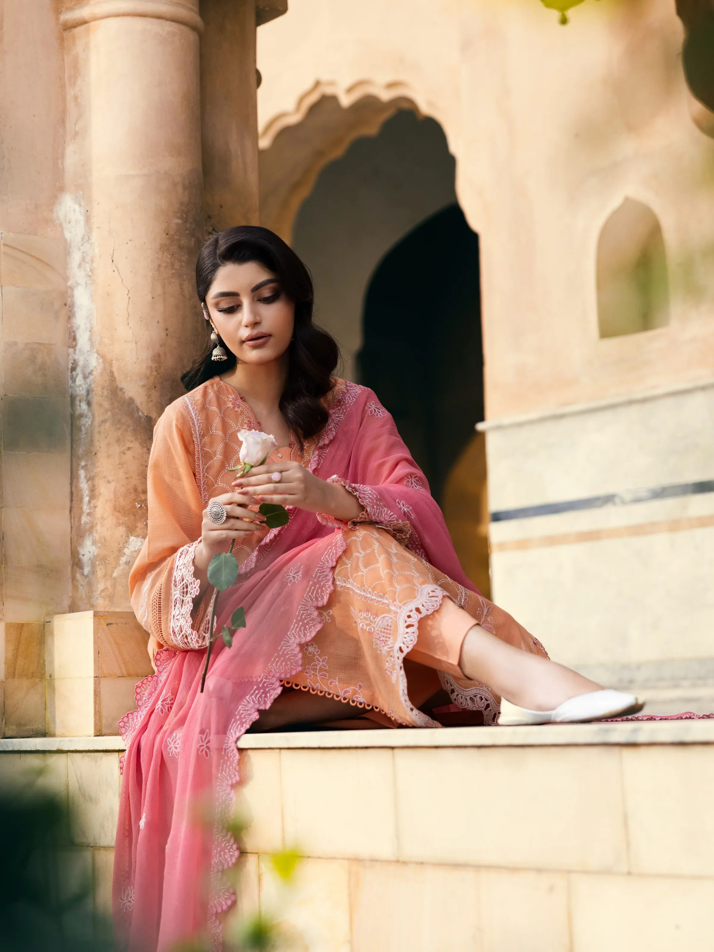 Unstitched Embroidered Lawn Suit - EWU5V1-31244-3P - Image 4