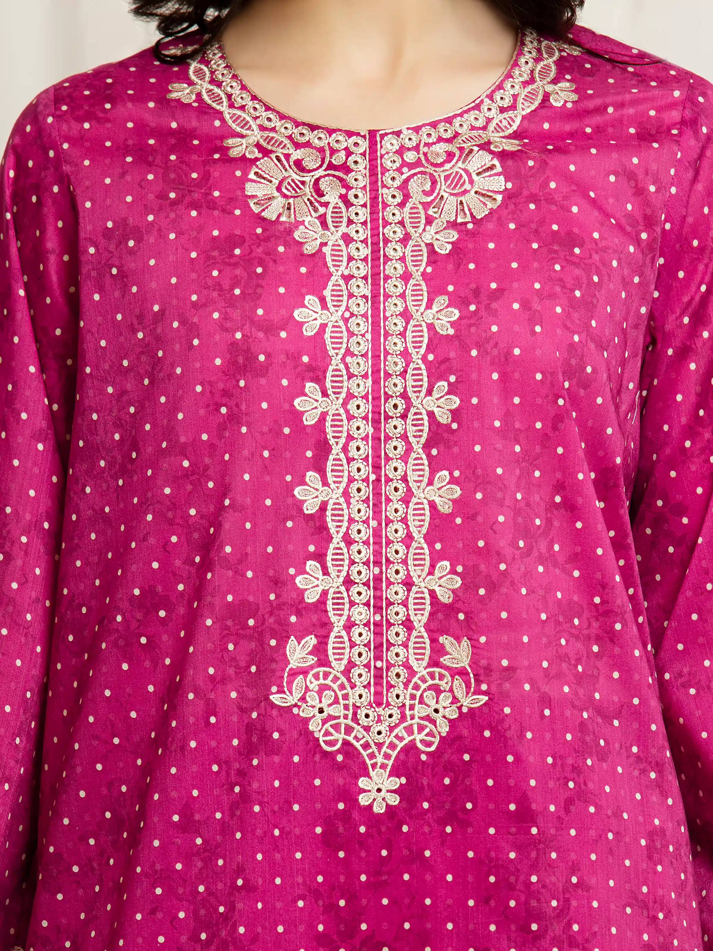 Unstitched Embroidered Lawn Suit - EWU6V1-33005-3P - Image 3