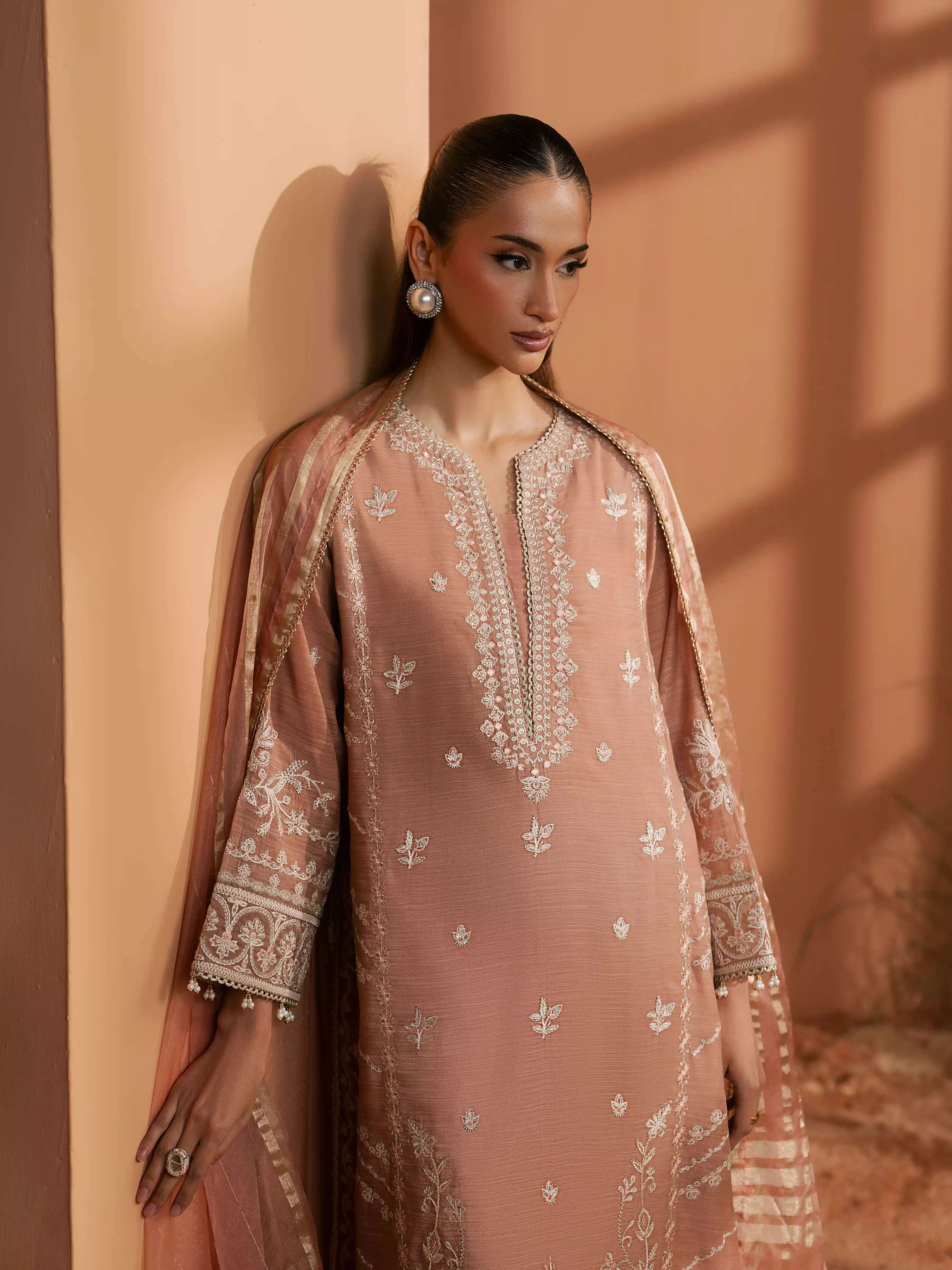 Unstitched Embroidered Munar Suit - EWU6V21-32060-3P - Image 2