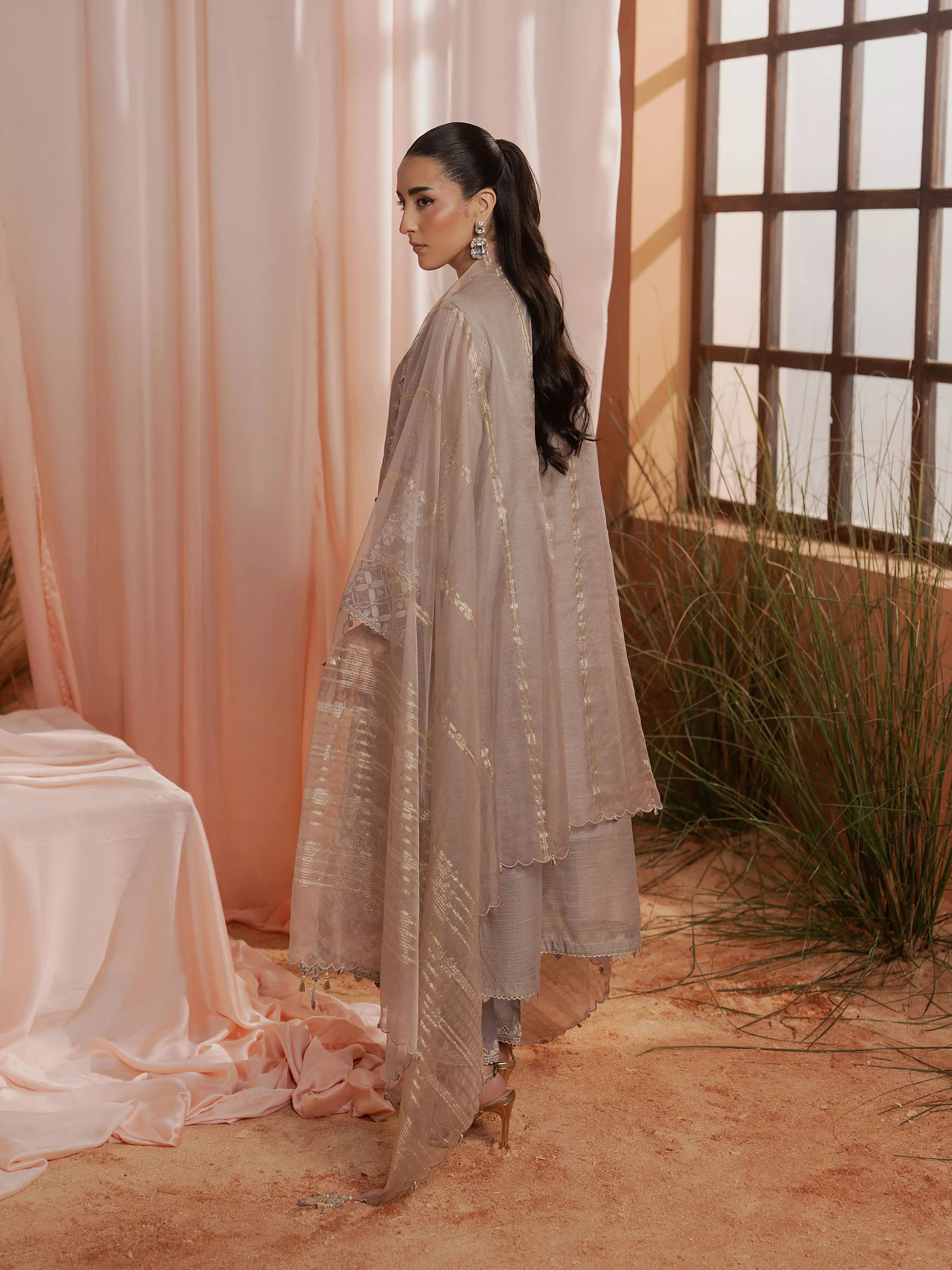 Unstitched Embroidered Munar Suit - EWU6V21-32064-3P - Image 6