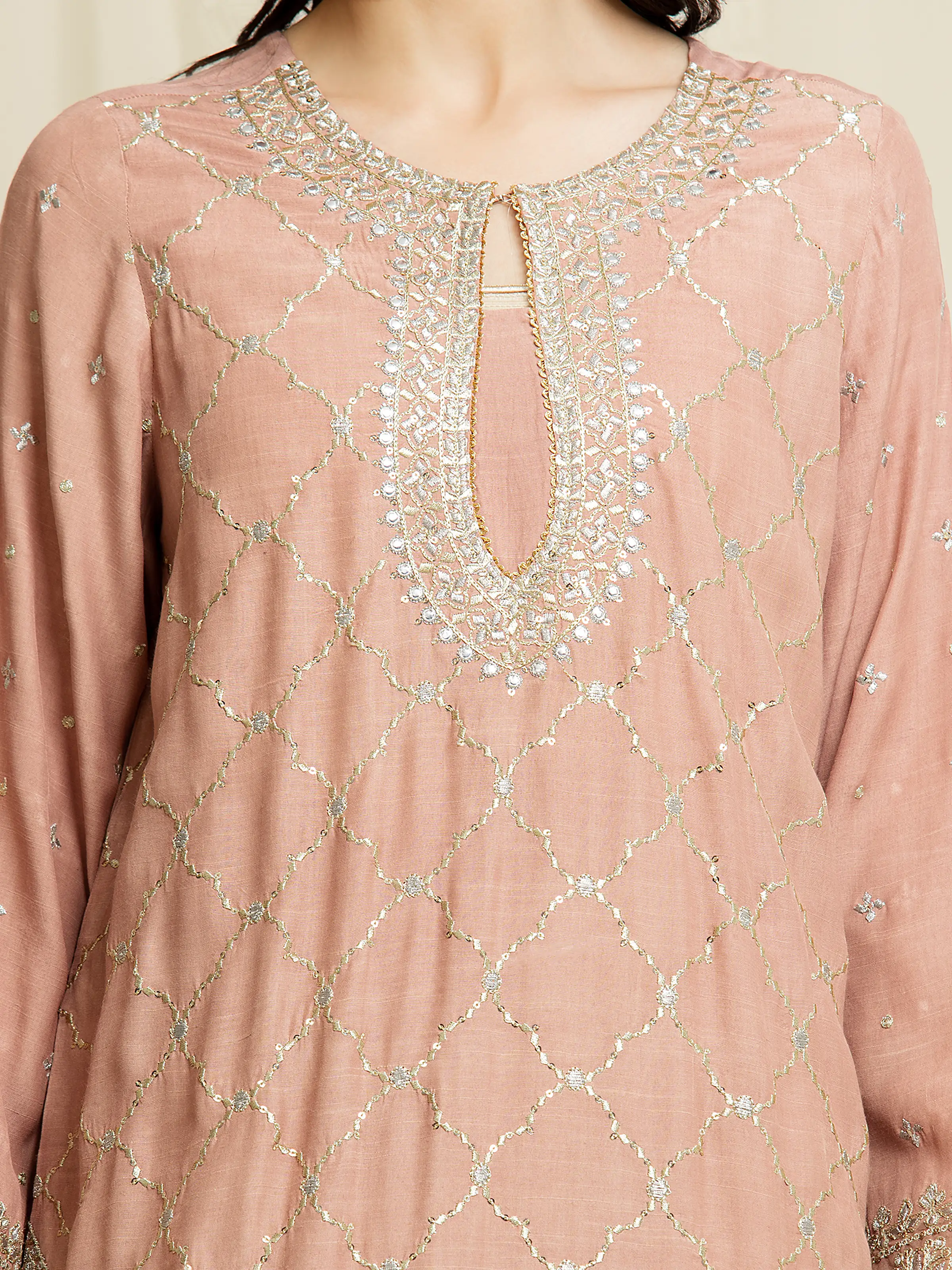 Unstitched Embroidered Silk Suit - EWU6V16-32095-3P - Image 2