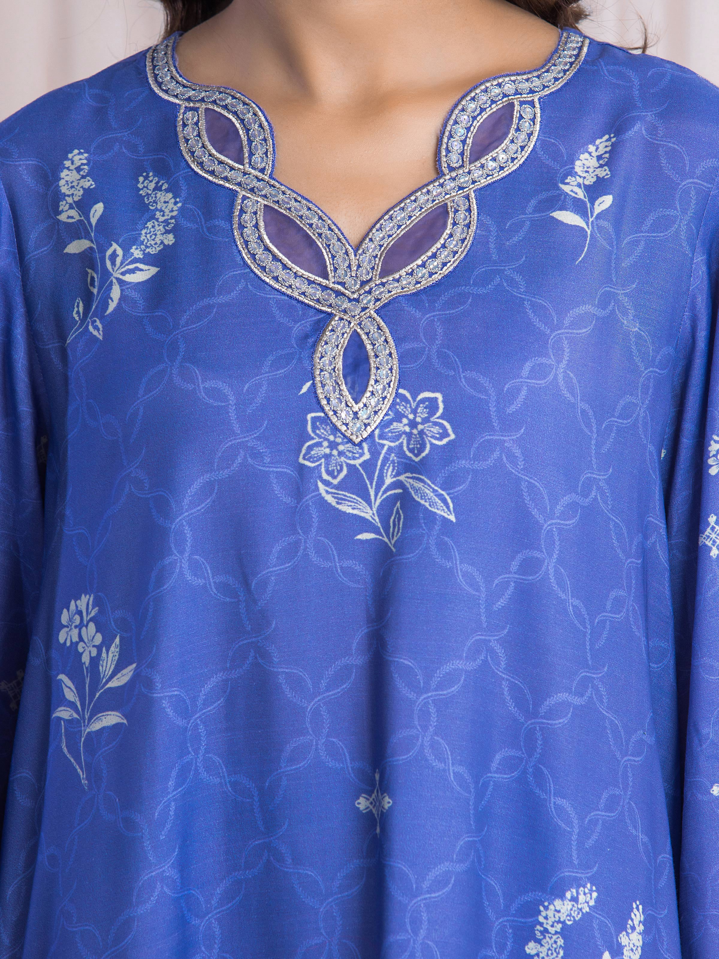 Unstitched Embroidered Silk Suit - EWU6V16-33530-3P - Image 3