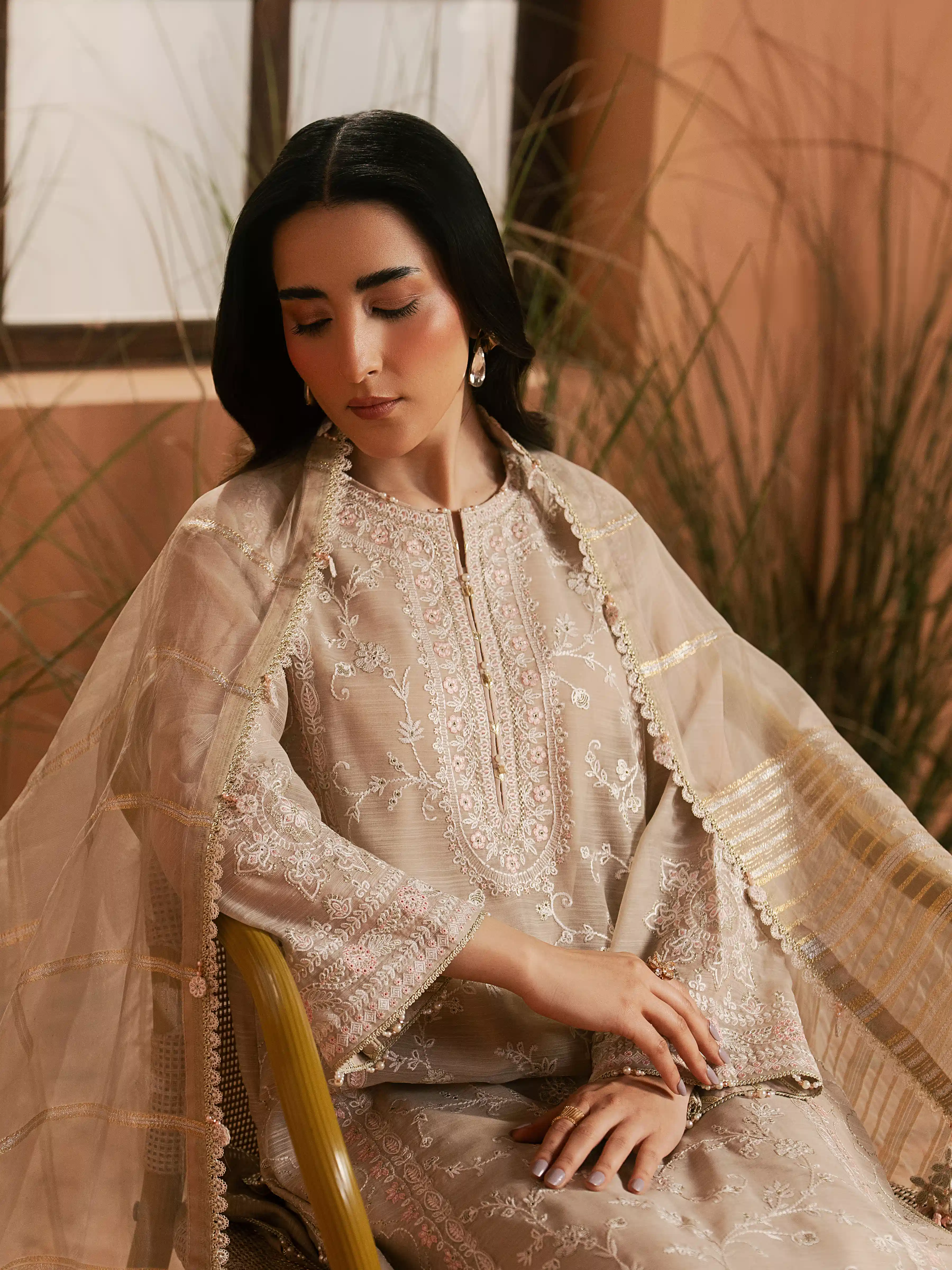 Unstitched Embroidered Suit - EWU6V21-32062-3P - Image 3