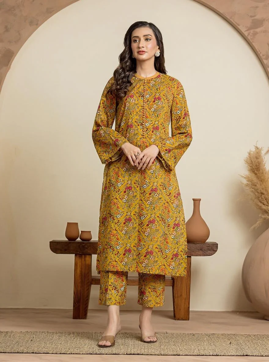 Unstitched Printed Cambric Shirt - EWU24A2-28510S