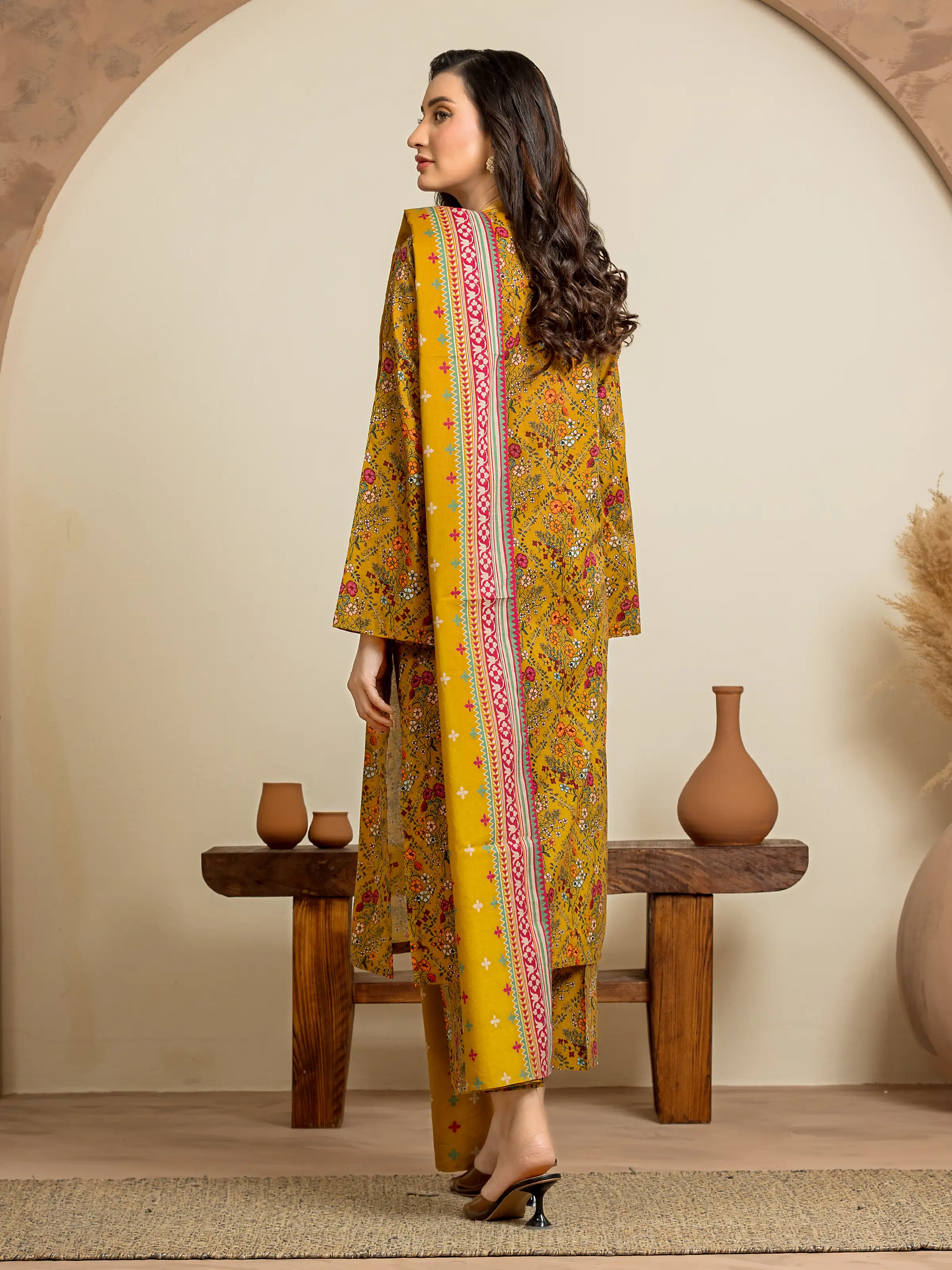 Unstitched Printed Cambric Shirt - EWU24A2-28510S - Image 5