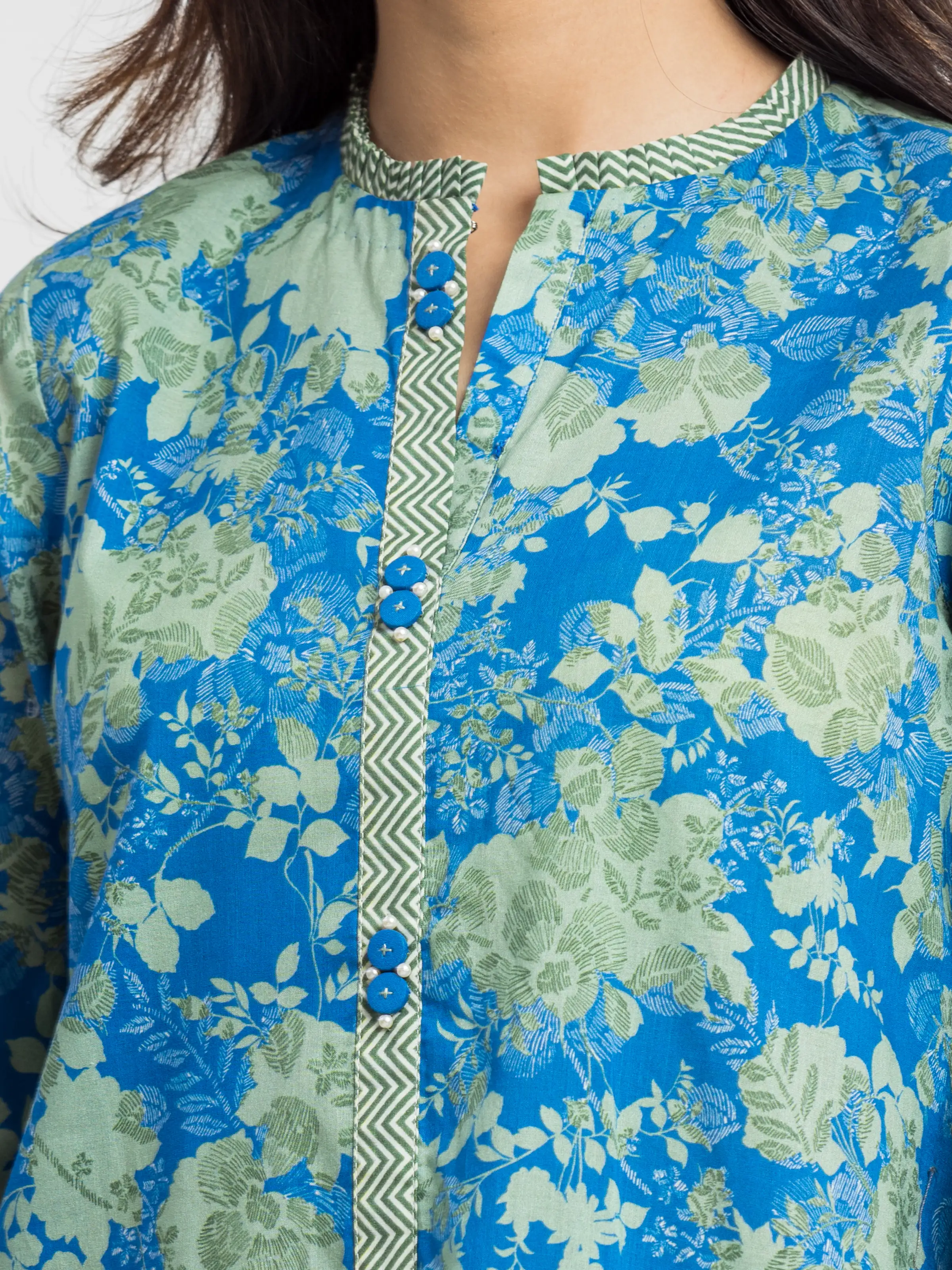 Unstitched Printed Cambric Shirt Trouser - EWU24A2-28555ST - Image 3