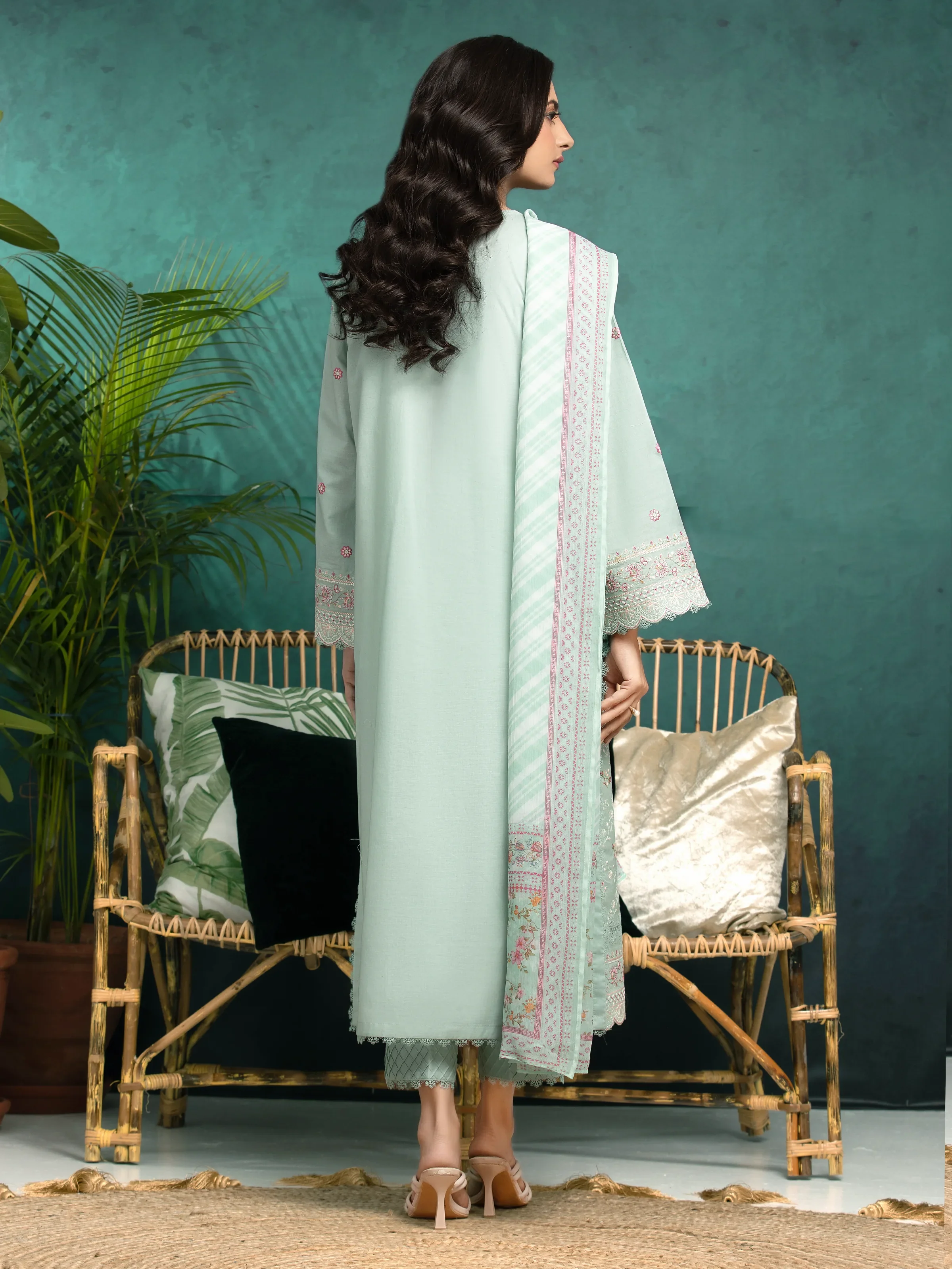 Unstitched Embroidered Cambric Suit - EWU24V2-31015-3P - Image 2