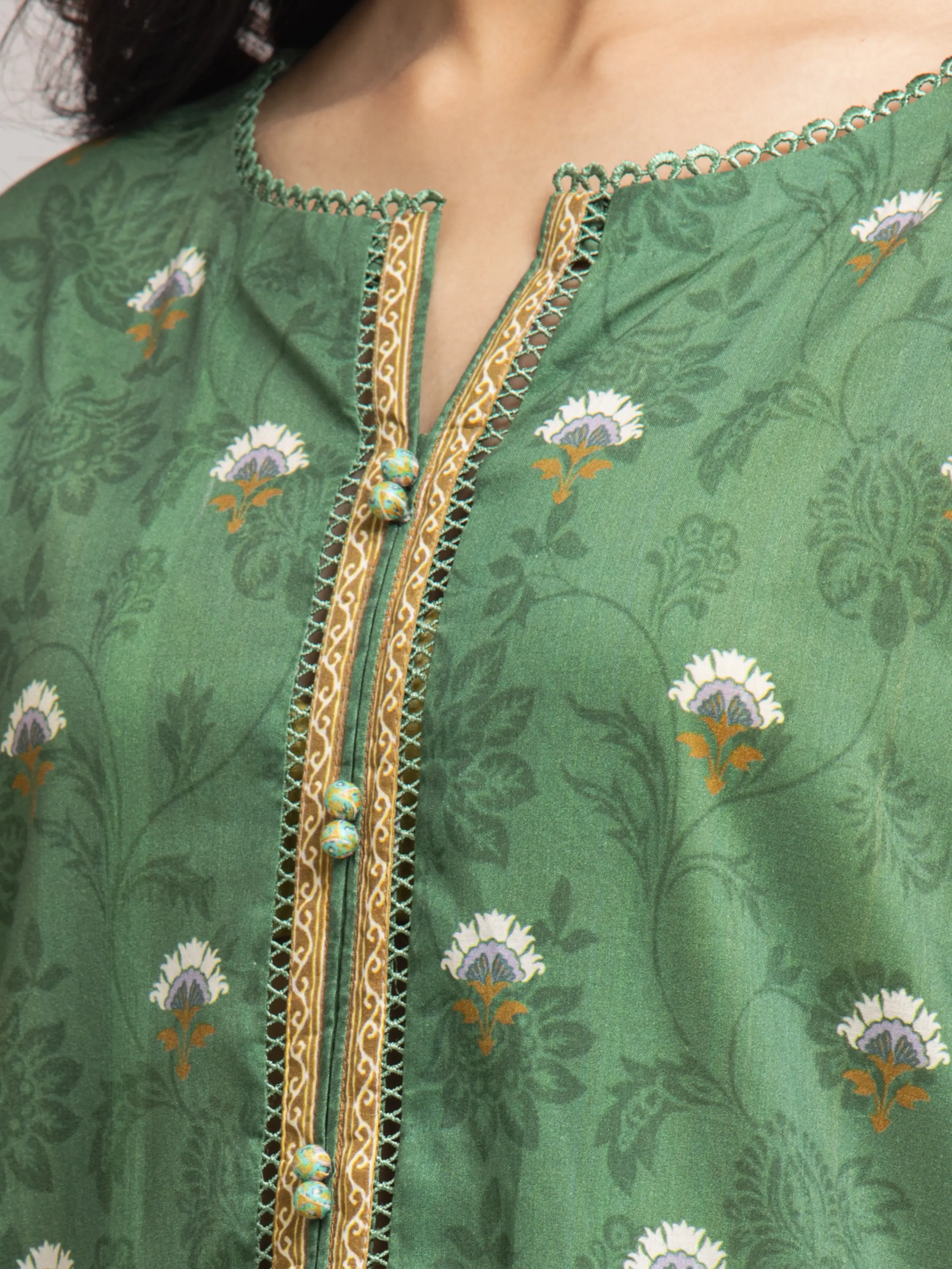 Unstitched Printed Cambric Shirt Dupatta - EWU24A2-29635SD - Image 3