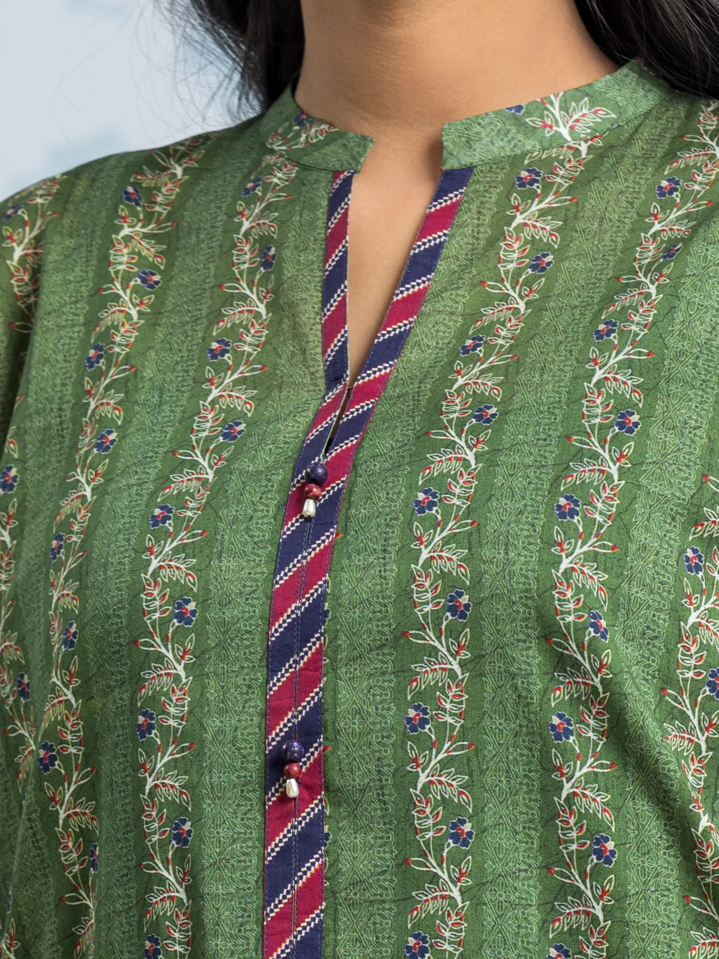 Unstitched Printed Khaddar Suit - EWU24A3-29702-3P - Image 4