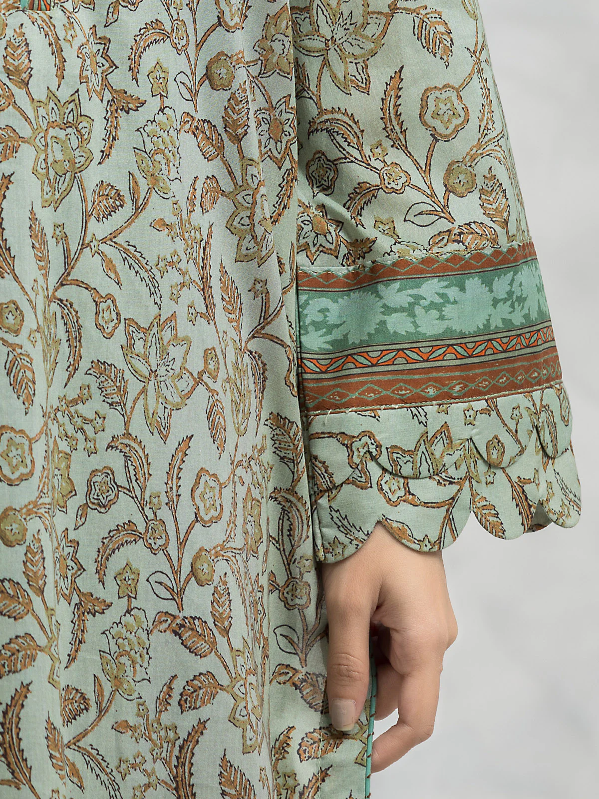 Unstitched Printed Lawn Shirt - EWU24A1-28090S - Image 2