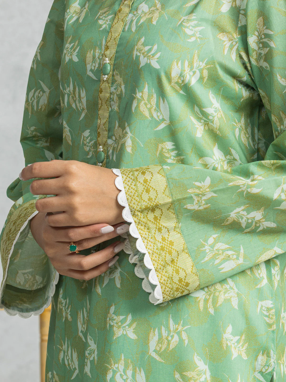 Unstitched Printed Lawn Shirt Dupatta - EWU24A1-28217SD - Image 3