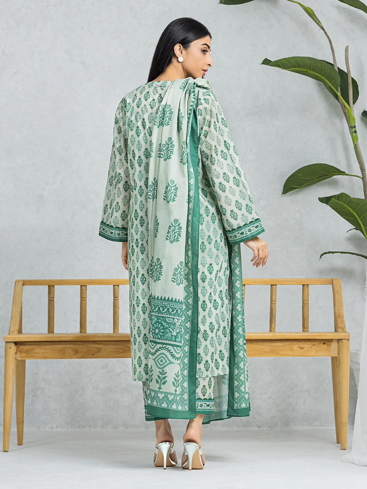 Unstitched Printed Lawn Shirt Trouser - EWU24A1-29008ST - Image 2