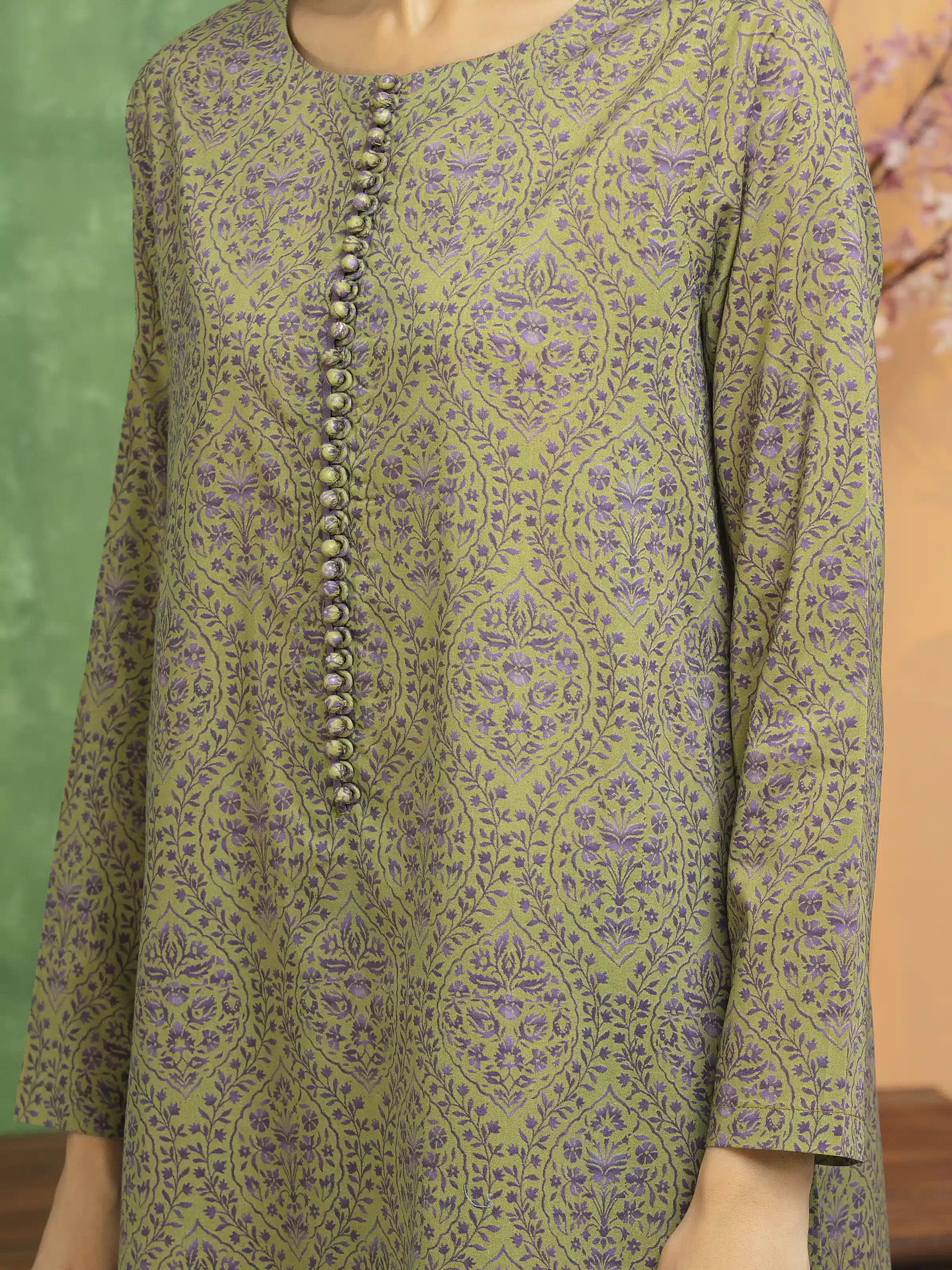 Unstitched Printed Lawn Suit - EWU5A1-35182-3P - Image 4