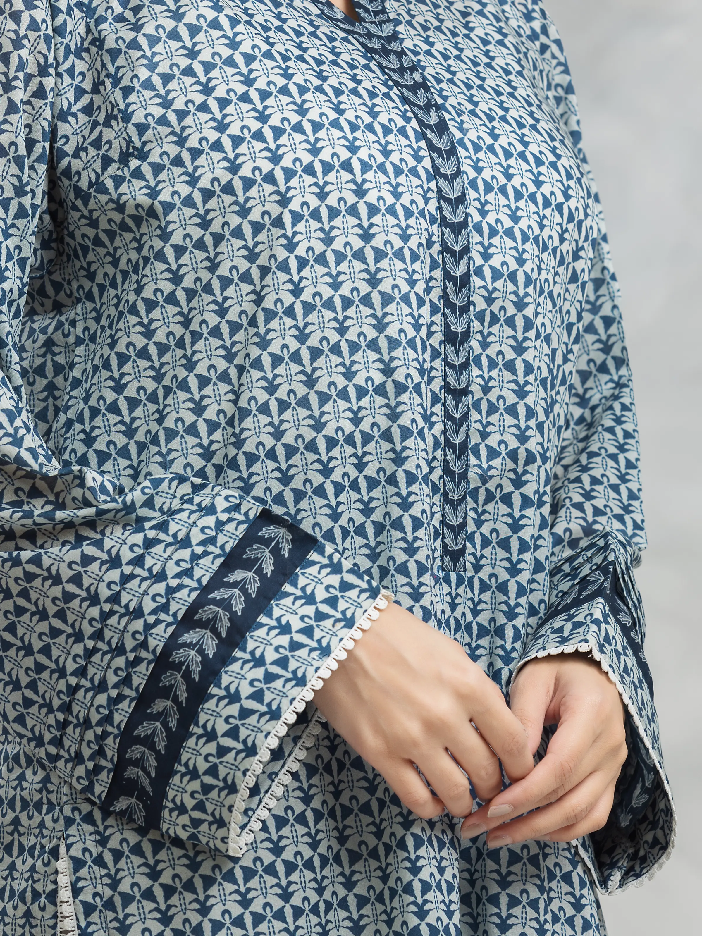 Unstitched Printed Cambric Shirt - EWU24A2-28106S - Image 3