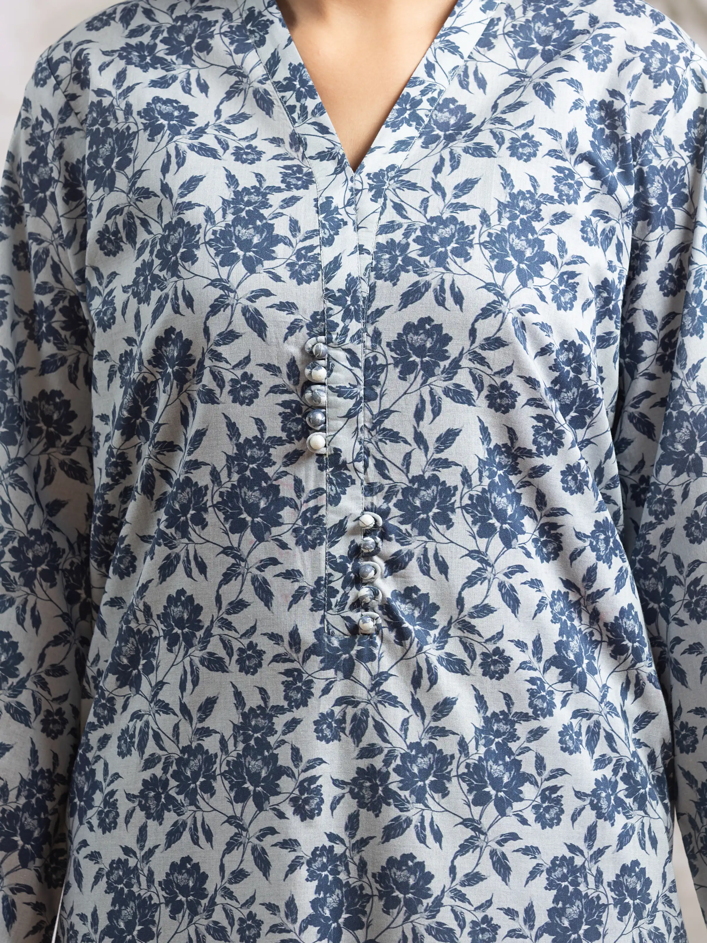 Unstitched Printed Khaddar Shirt - EWU24A3-29816S - Image 2