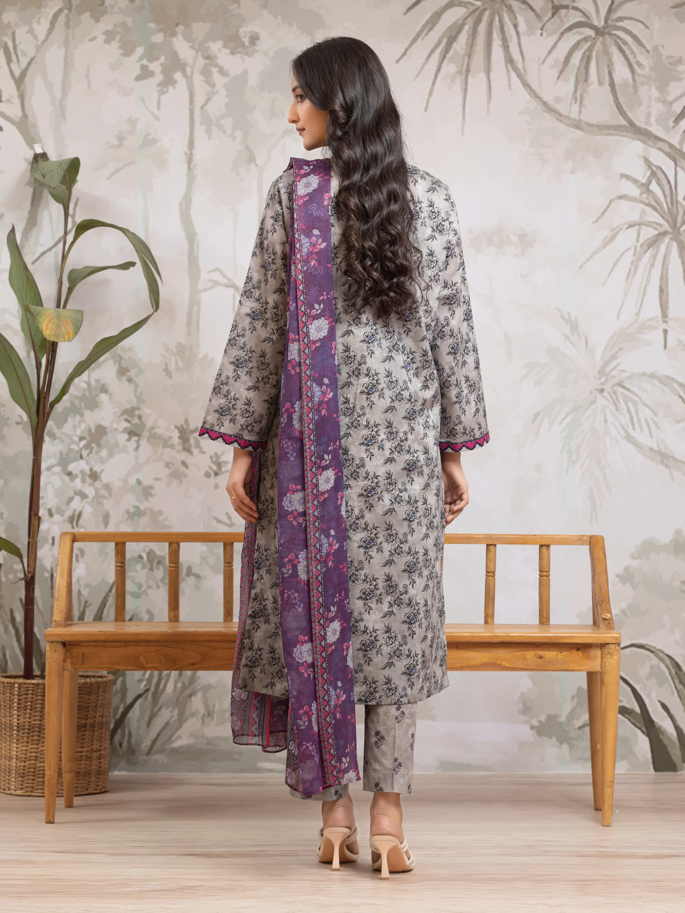 Unstitched Printed Khaddar Shirt - EWU24M2-170S - Image 2