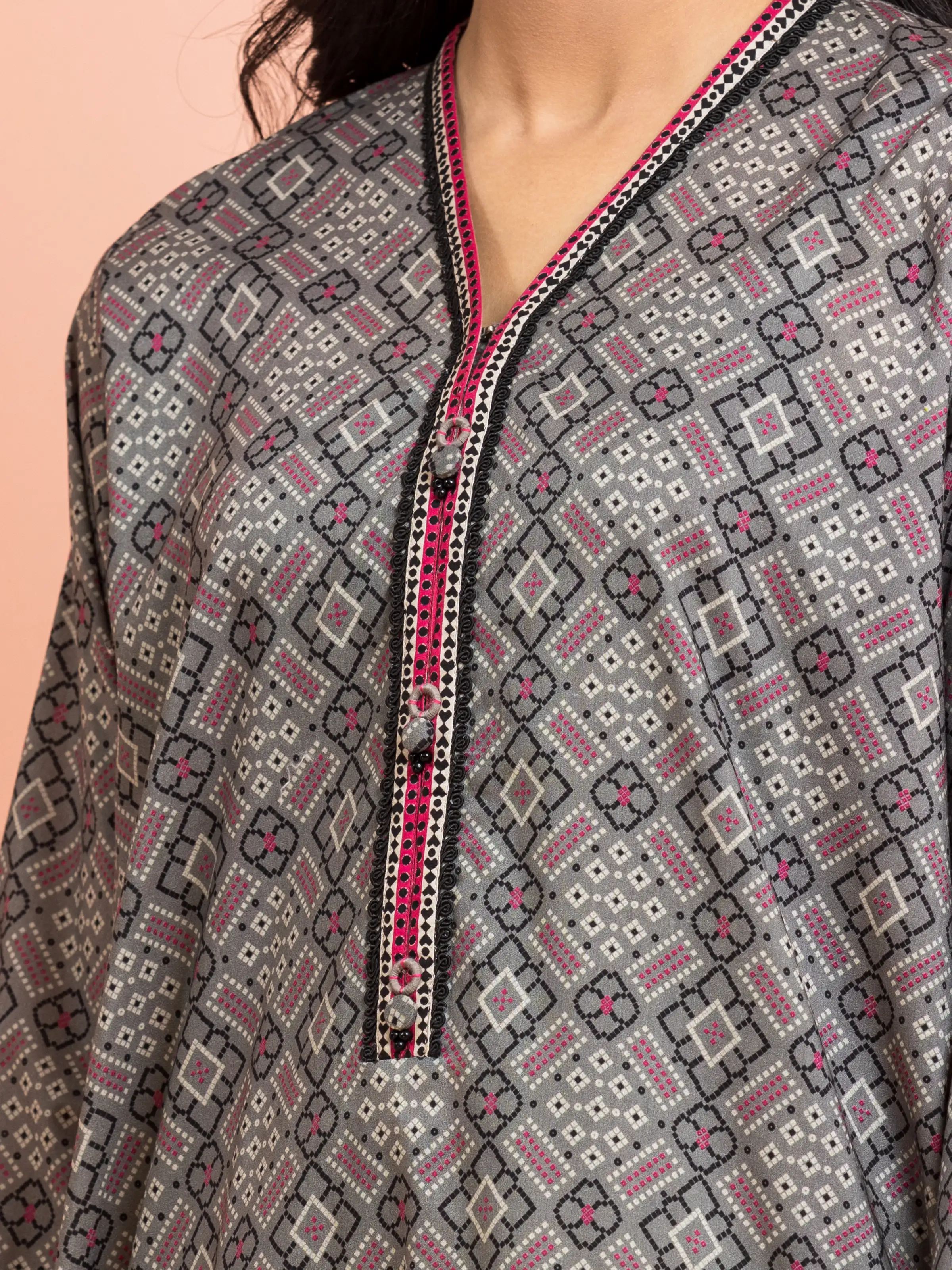 Unstitched Printed Khaddar Suit - EWU24M3-098 - Image 3