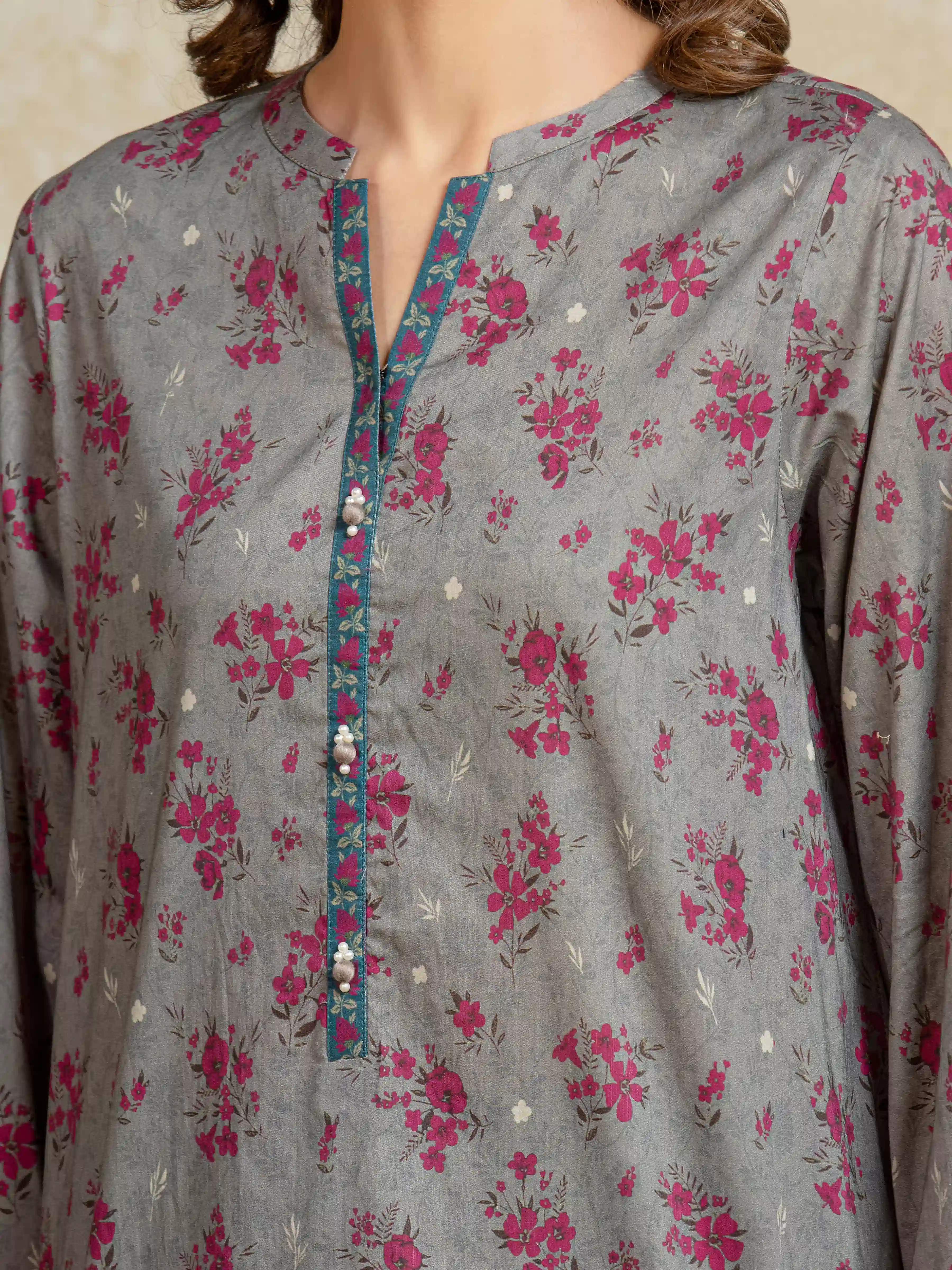 Unstitched Printed Khaddar Suit - EWU5A3-35911-3P - Image 3