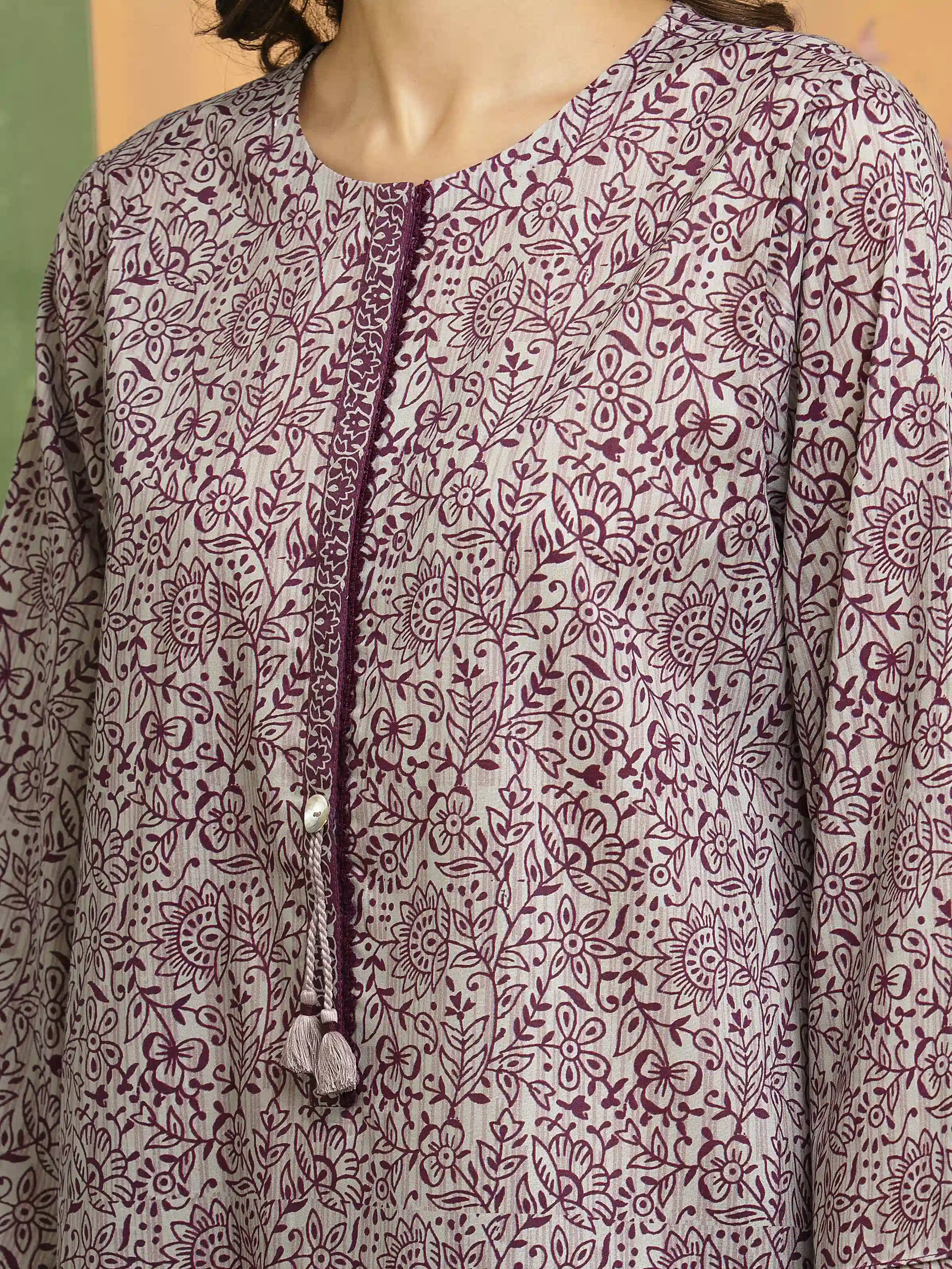 Unstitched Printed Lawn Suit - EWU5A1-35632-3P - Image 4