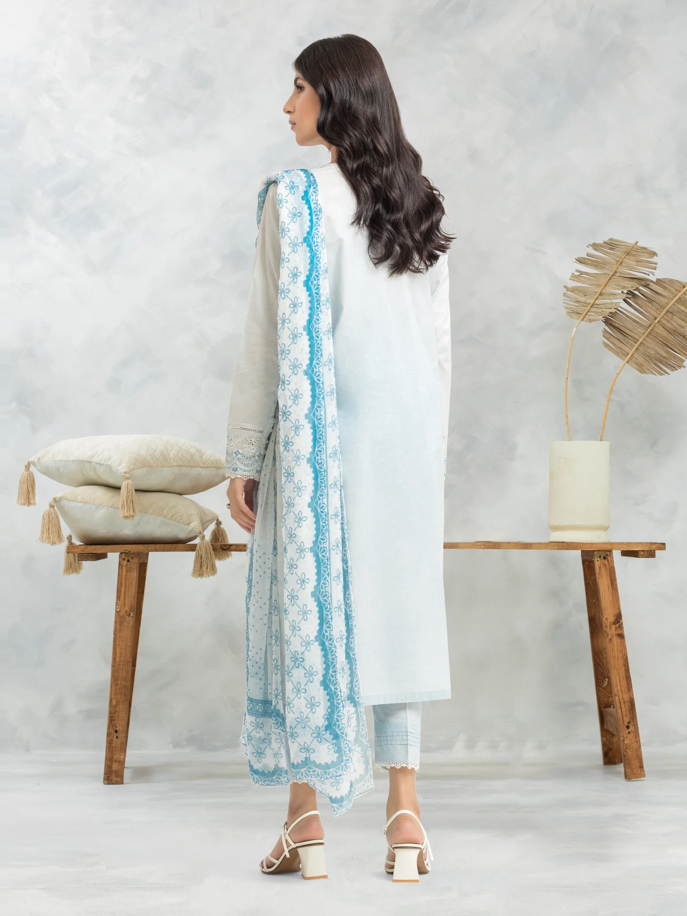 Unstitched Embroidered Cambric Suit - EWU24V2-28614-3P - Image 2