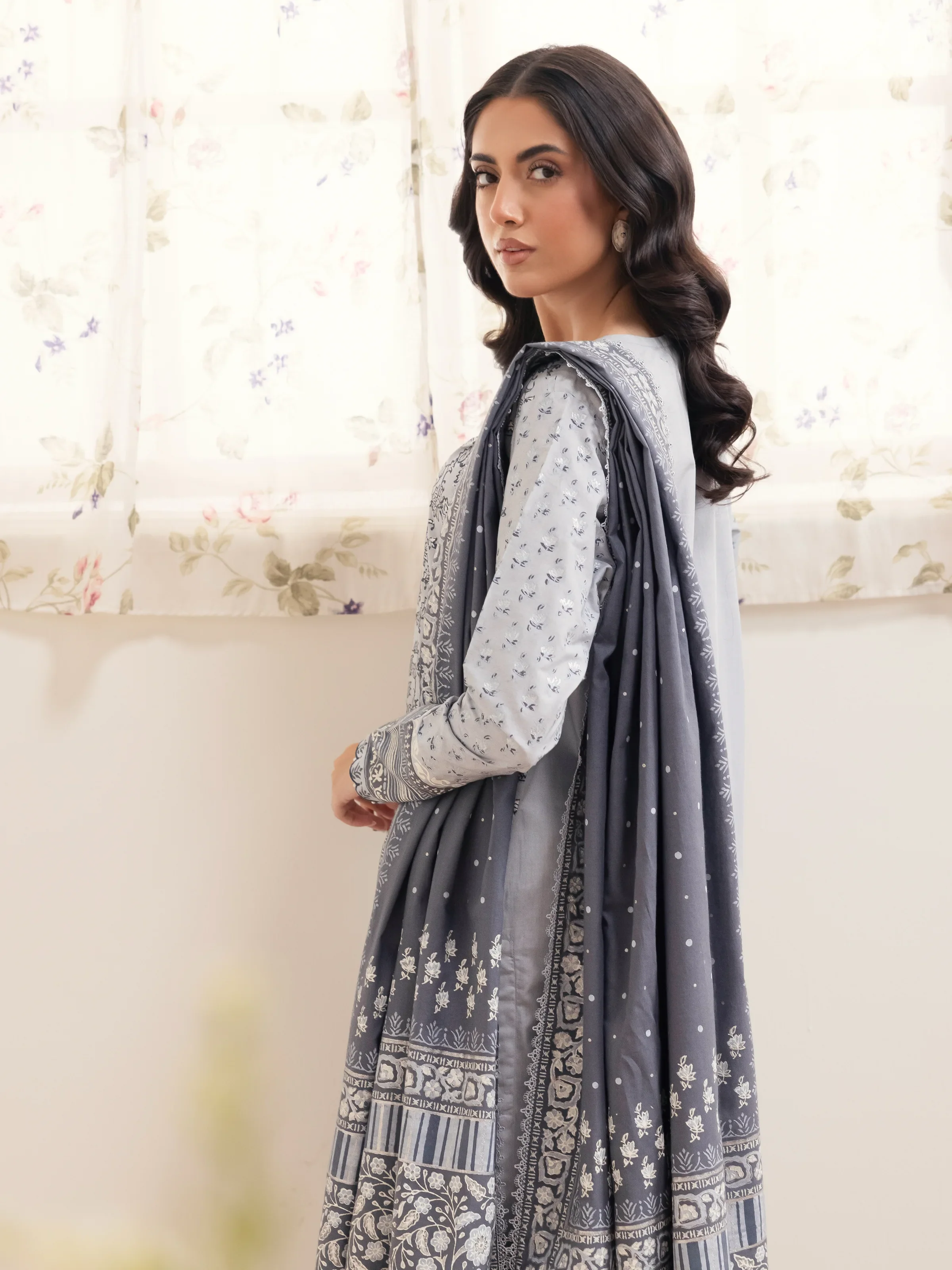 Unstitched Block Print Cambric Suit - EWU24M1-046 - Image 6