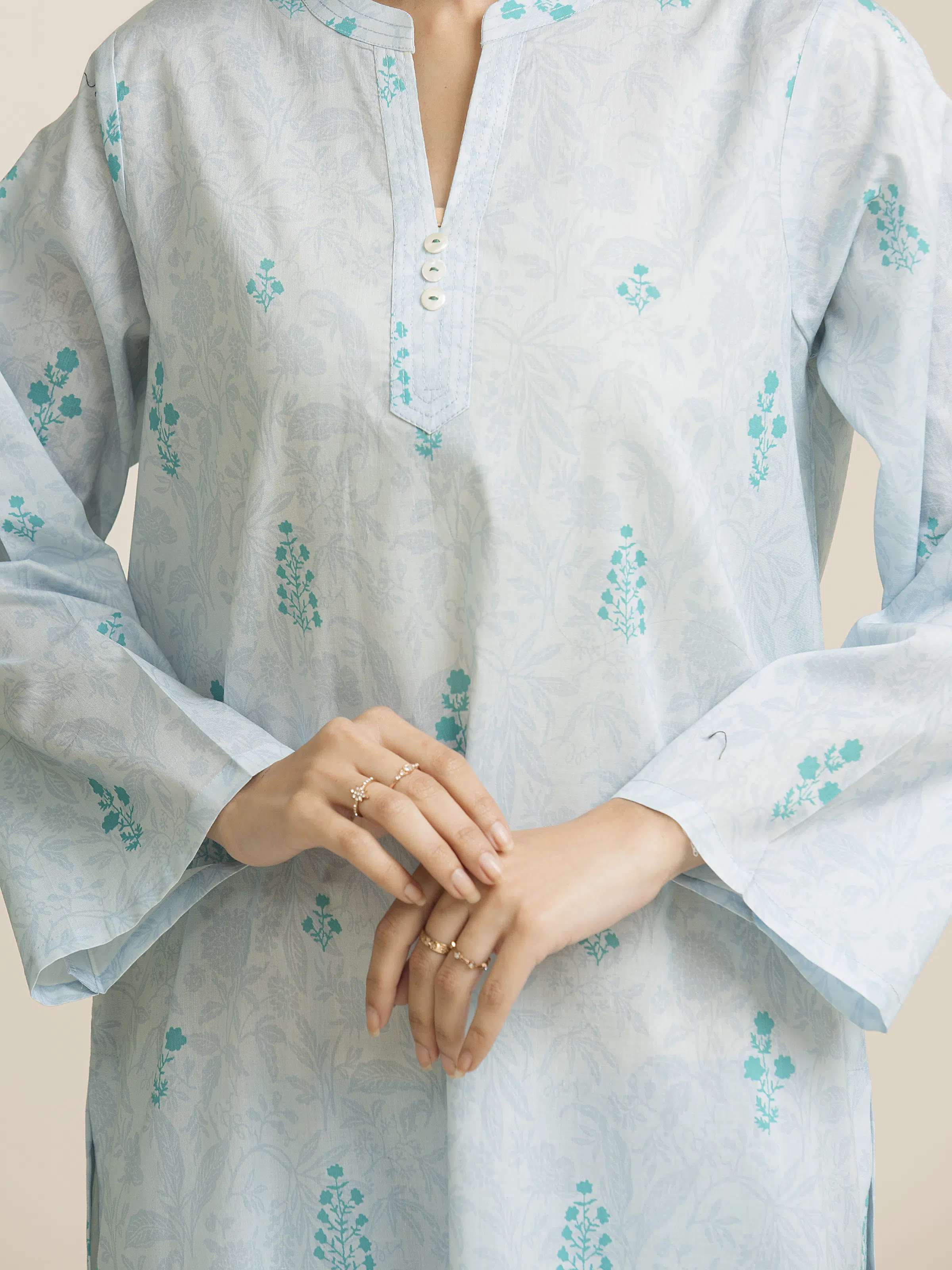 Unstitched Printed Lawn Suit - EWU5A1-35143-3P - Image 5