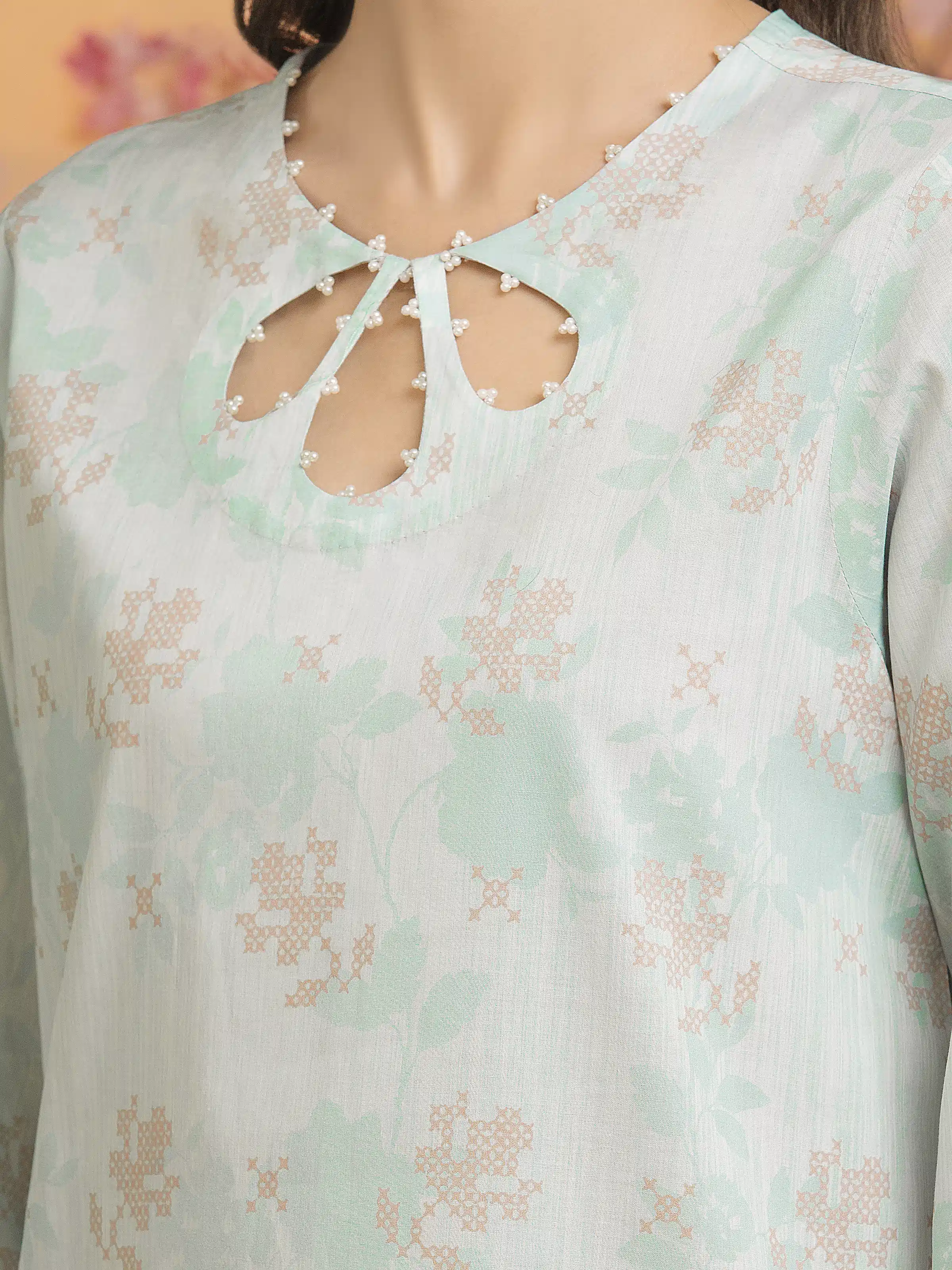 Unstitched Printed Lawn Suit - EWU5A1-35241-3P - Image 3