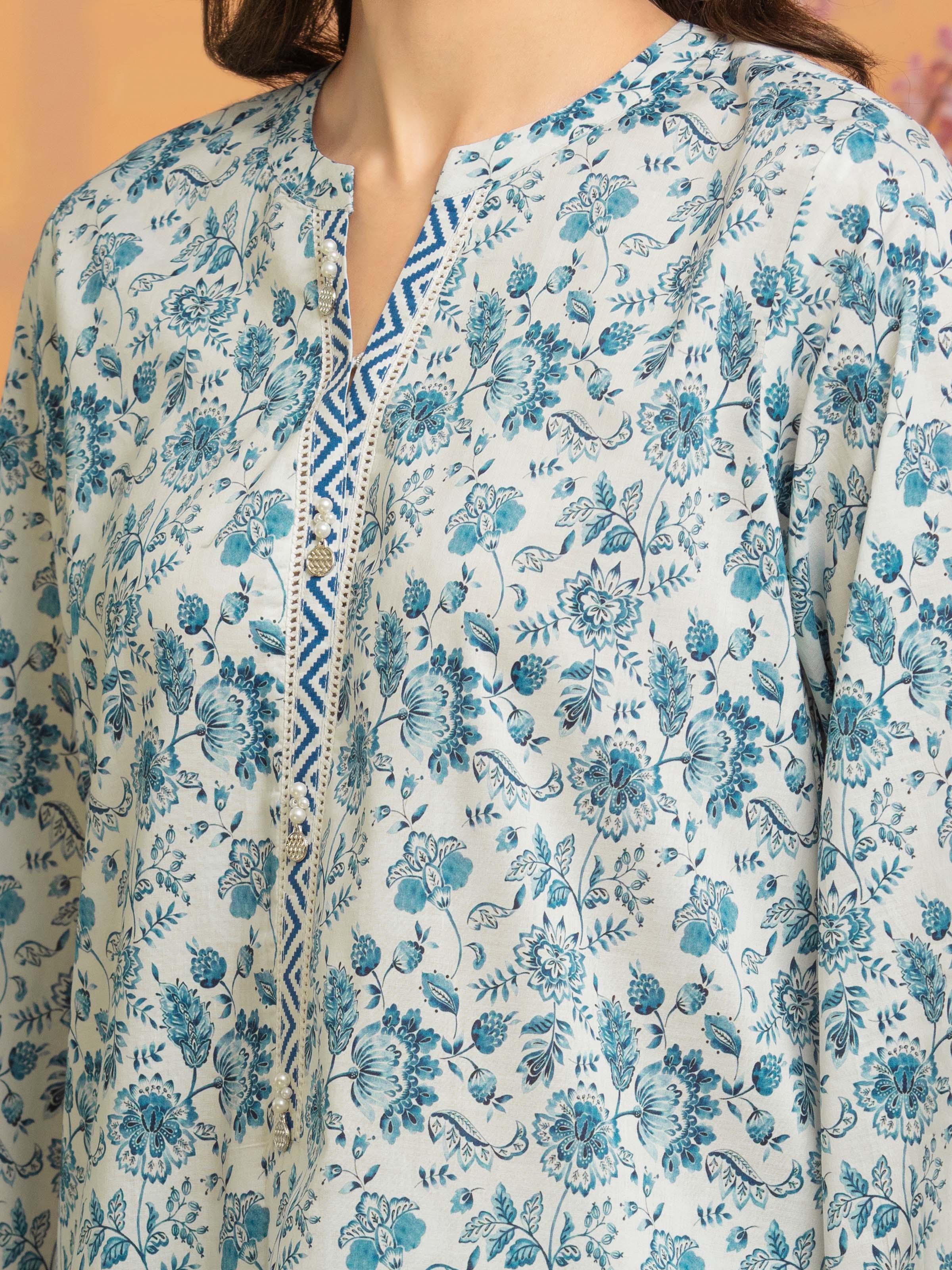 Unstitched Printed Lawn Suit - EWU5A1-35248-3P - Image 3