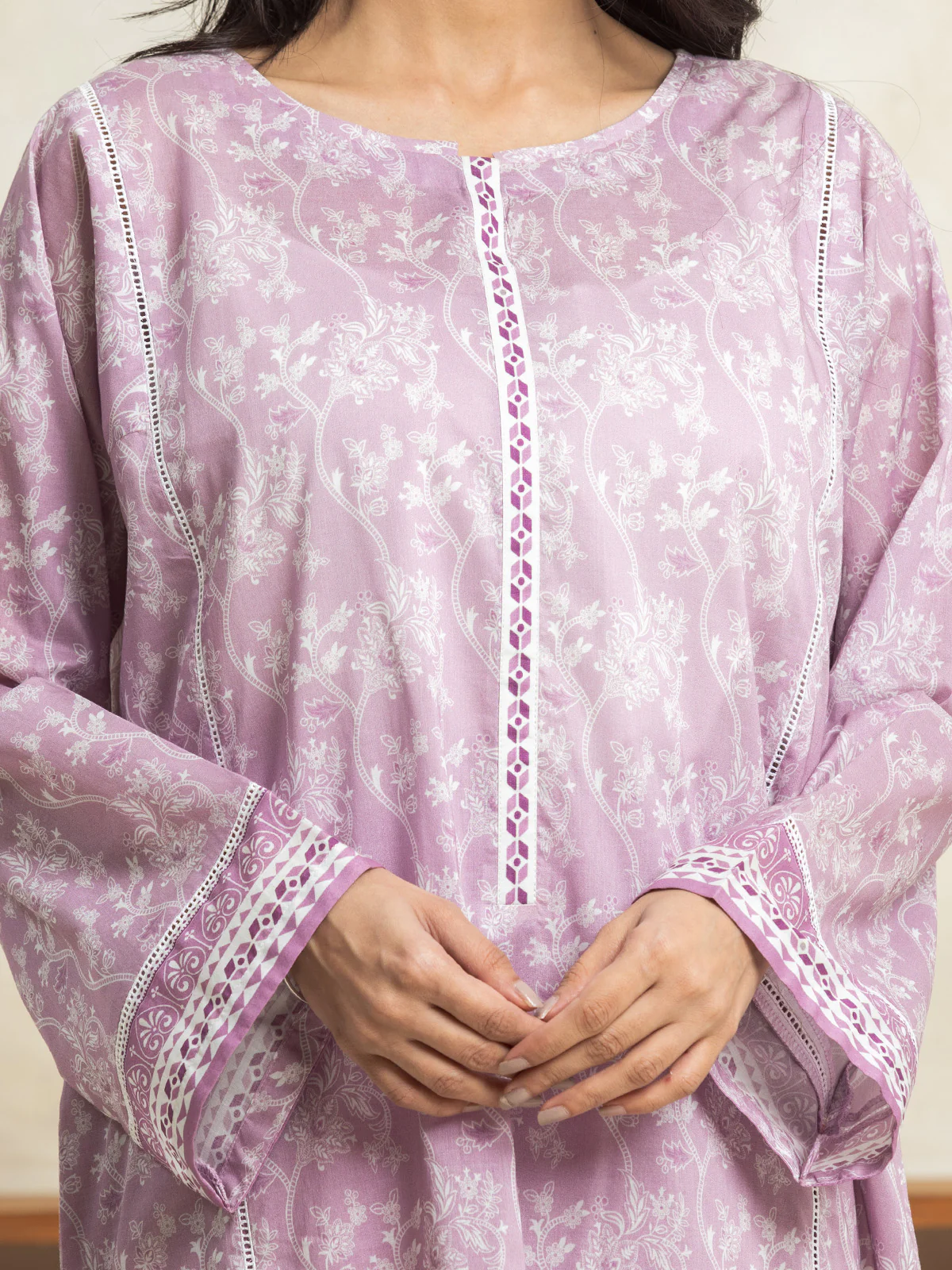 Unstitched Printed Lawn Shirt Trouser - EWU24A1-29134ST - Image 2