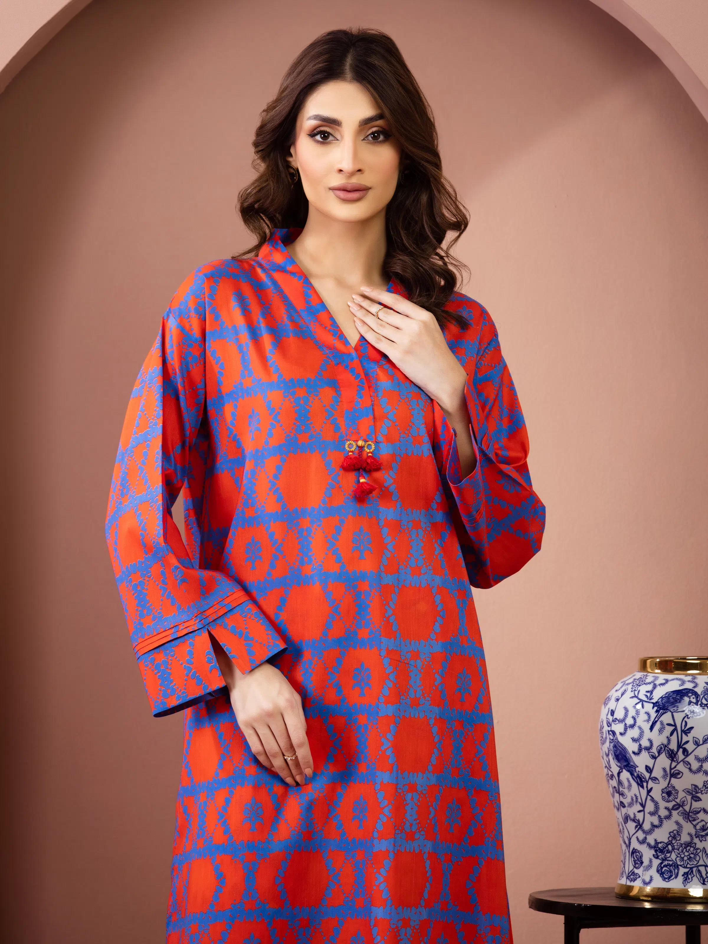 Unstitched Lawn Shirt Trouser - EWU6A1-36807ST - Image 2