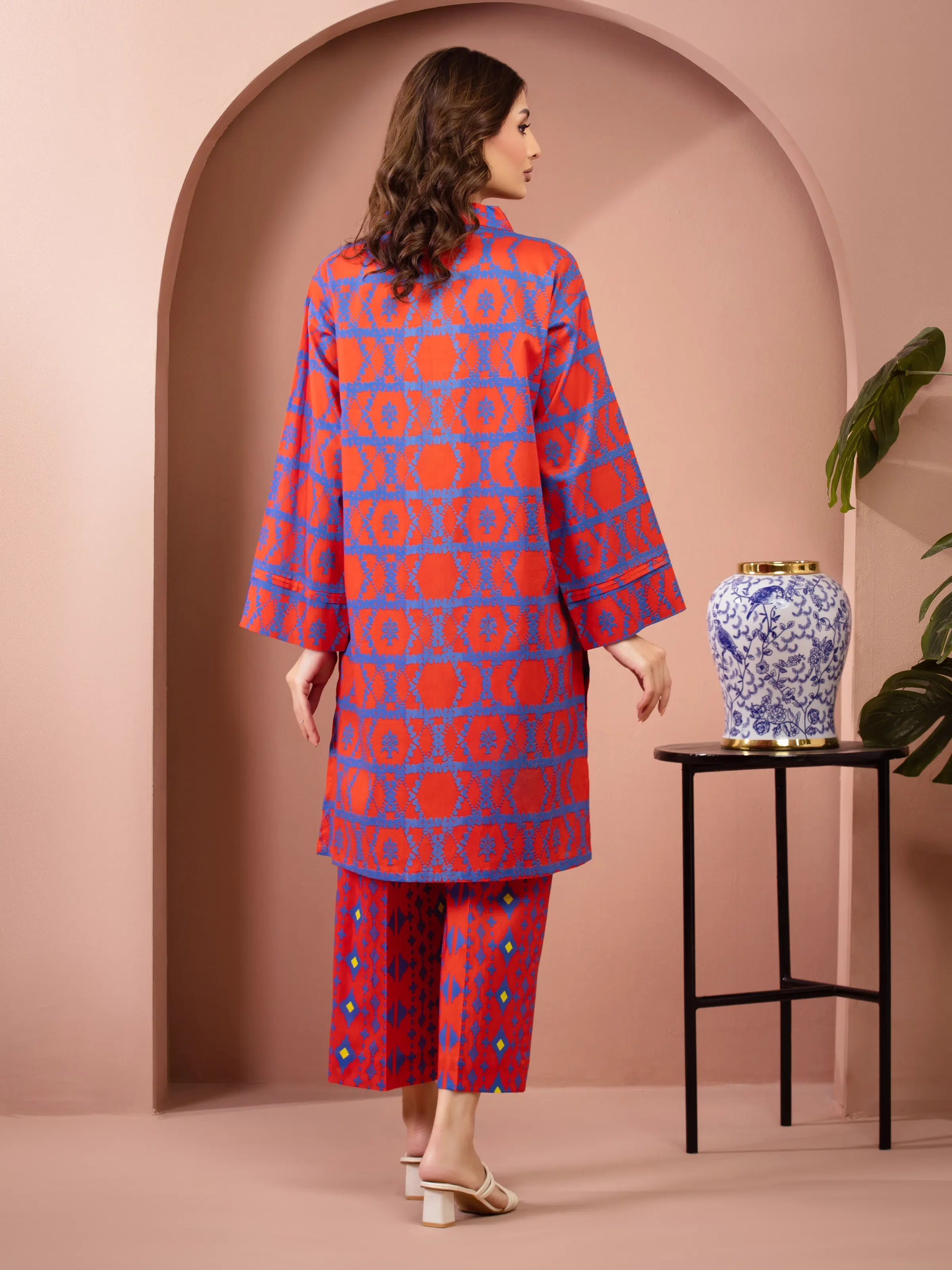 Unstitched Lawn Shirt Trouser - EWU6A1-36807ST - Image 6