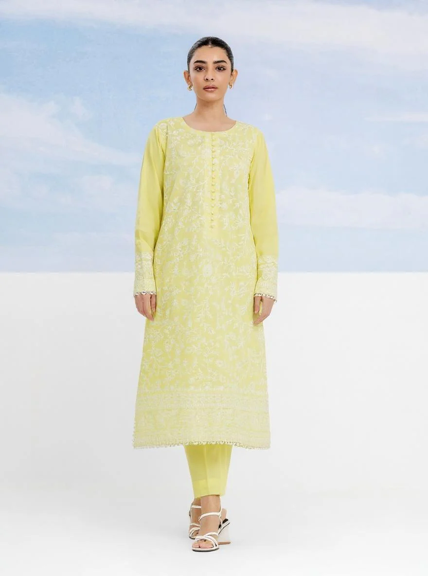 Unstitched Embroidered Cambric Shirt Trouser - EWU24V2-28628ST
