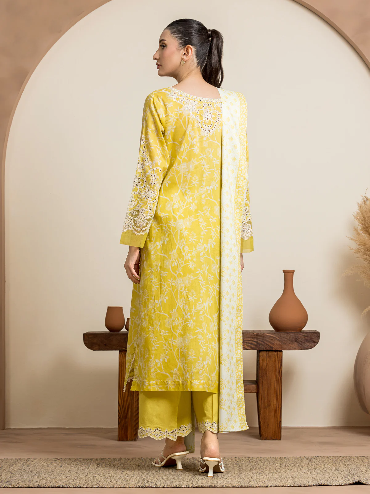 Unstitched Embroidered Lawn Suit - EWU24V1-30037-3P - Image 6