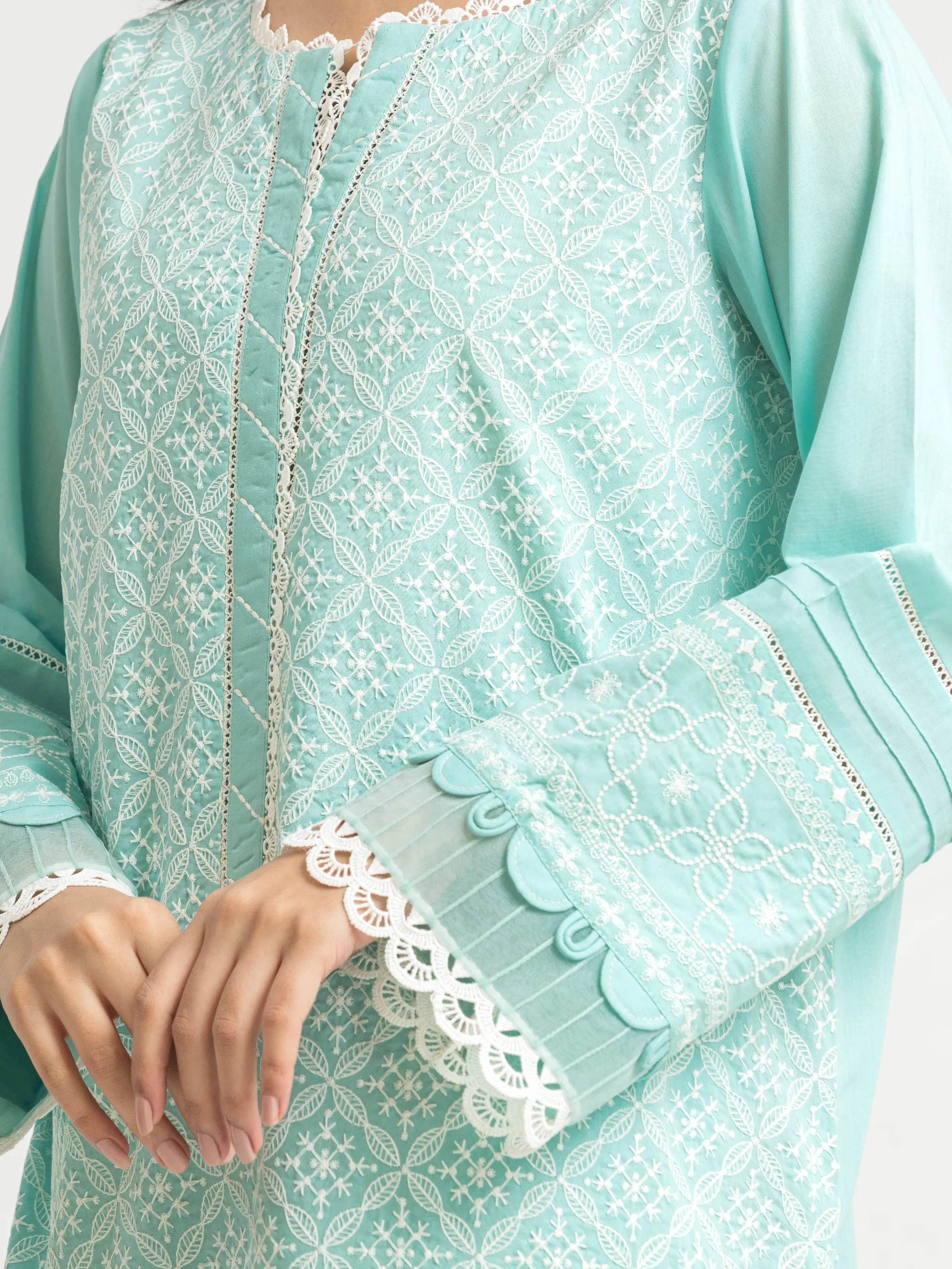 Unstitched Embroidered Cambric Suit - EWU24V2-30143-3P - Image 2