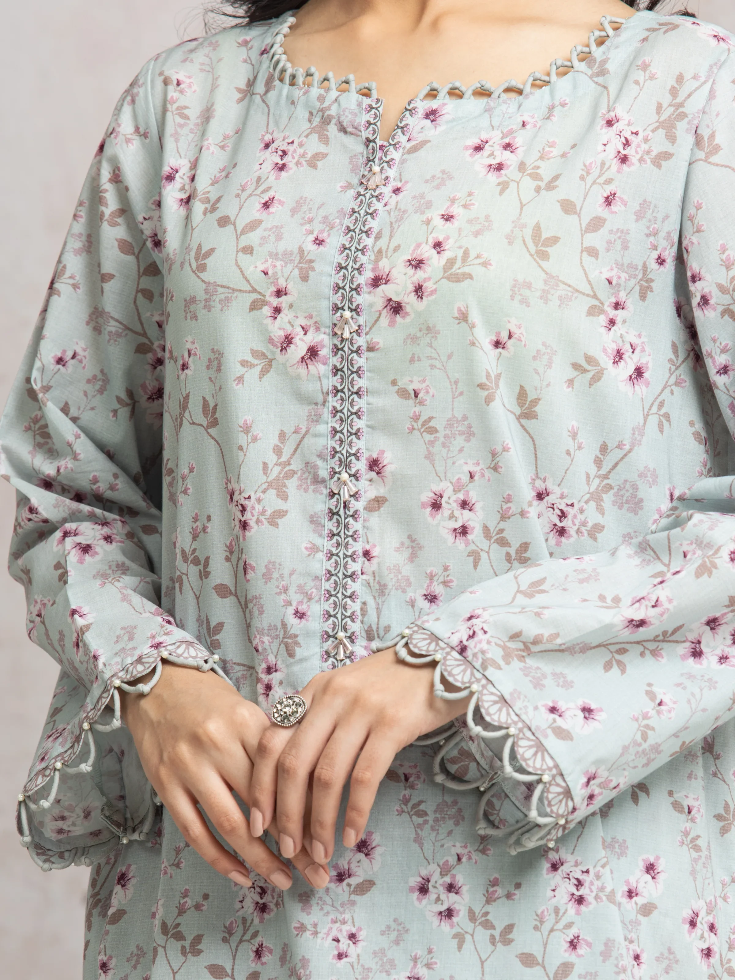 Unstitched Printed Cambric Suit - EWU24A2-29640-3P - Image 4