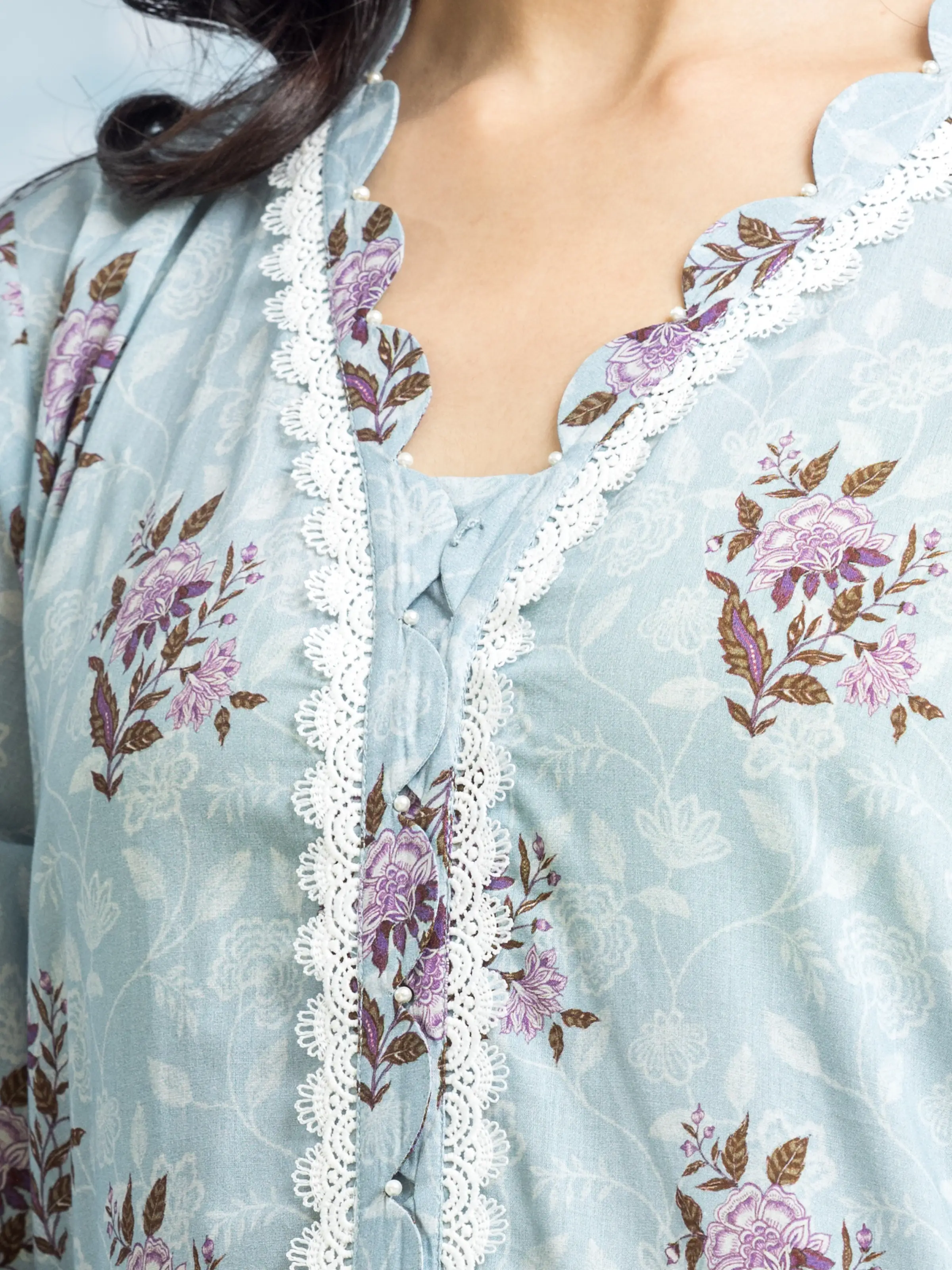 Unstitched Printed Khaddar Suit - EWU24A3-29648-3P - Image 4