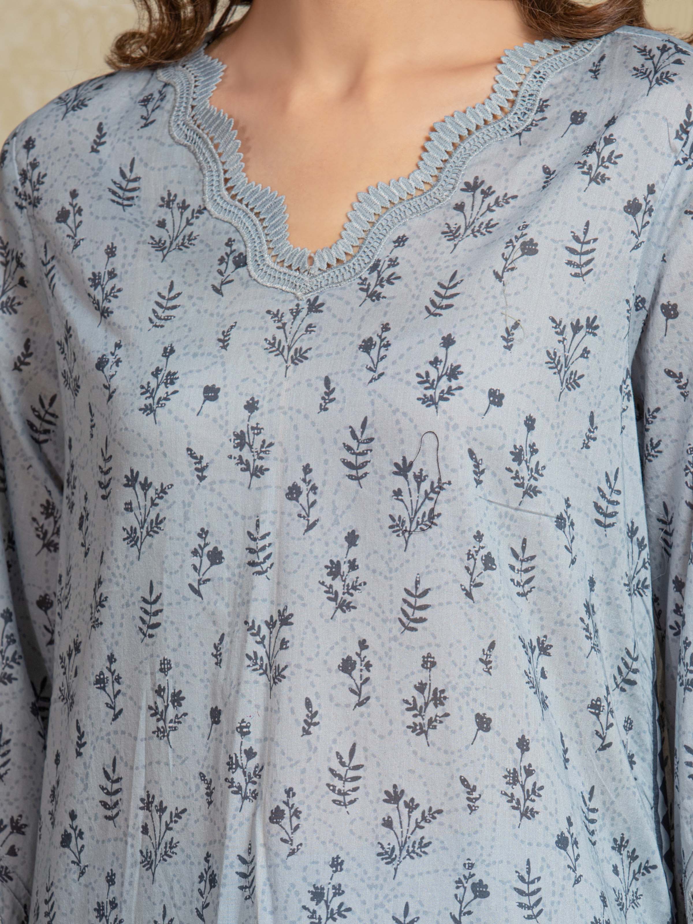 Unstitched Printed Khaddar Suit - EWU5A3-35924-3P - Image 4