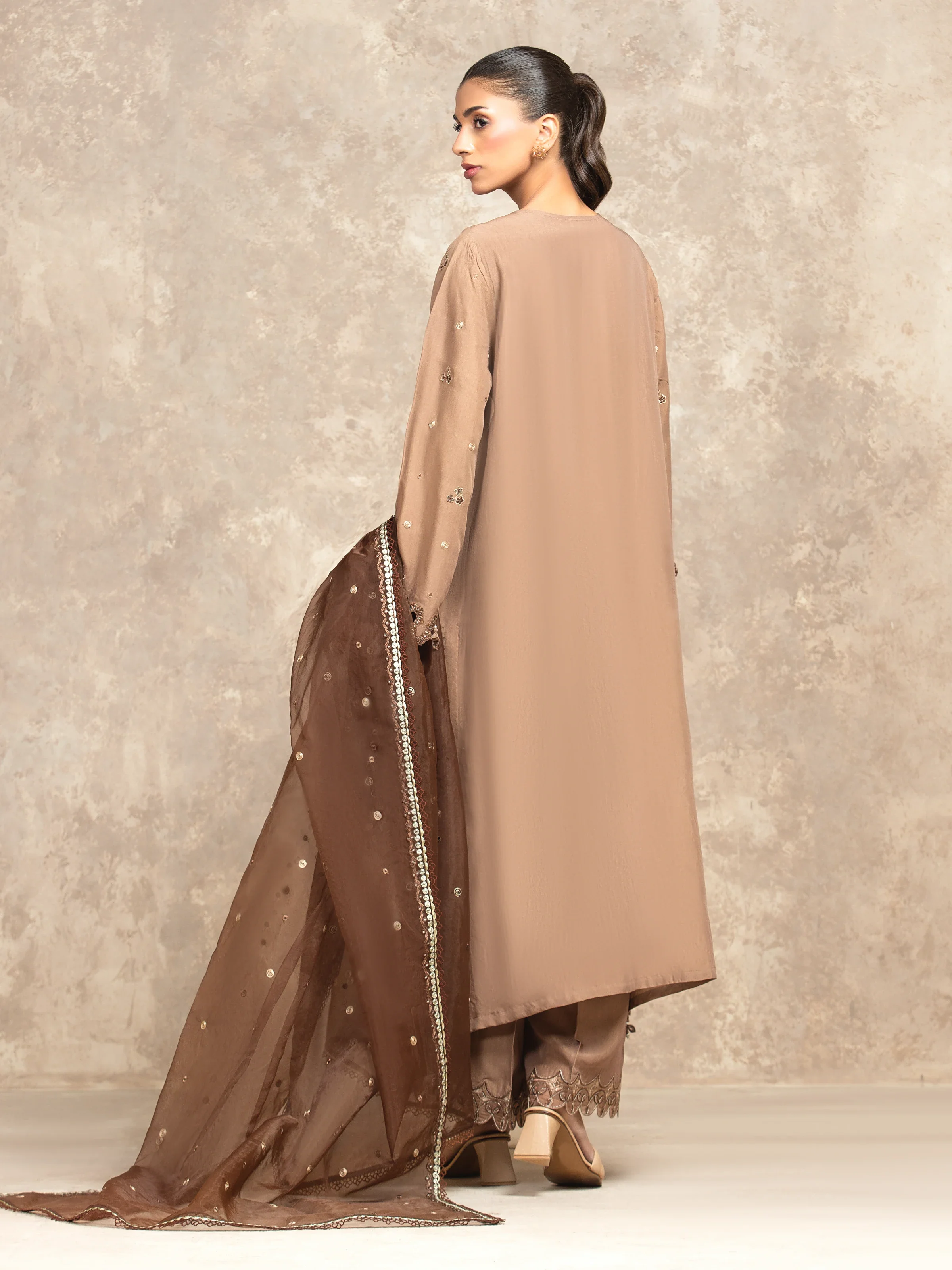 Unstitched Embroidered Viscose Suit - EWU5V19-32049-3P - Image 6