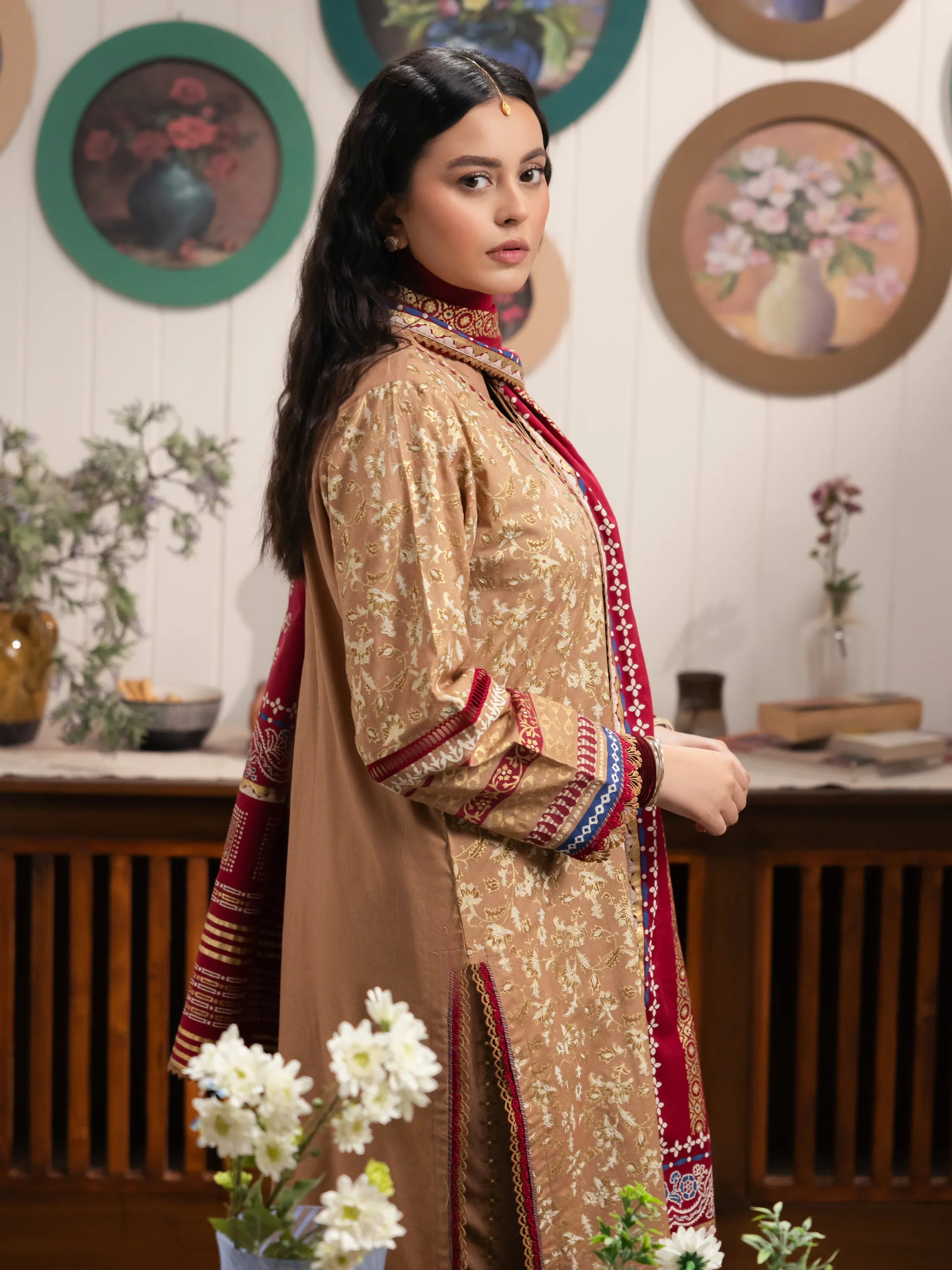 Unstitched Block Print Cambric Suit - EWU24M1-047 - Image 5