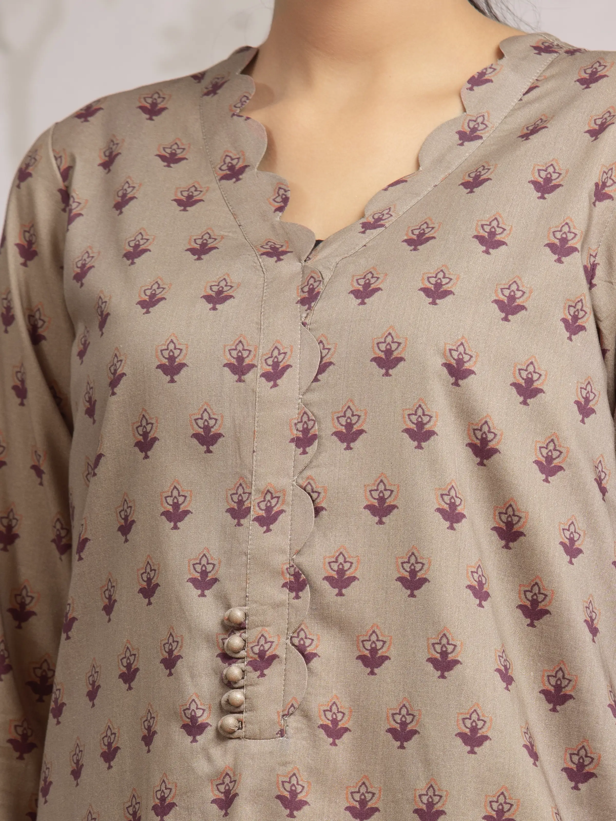 Unstitched Printed Khaddar Suit - EWU24A3-29602-3P - Image 4