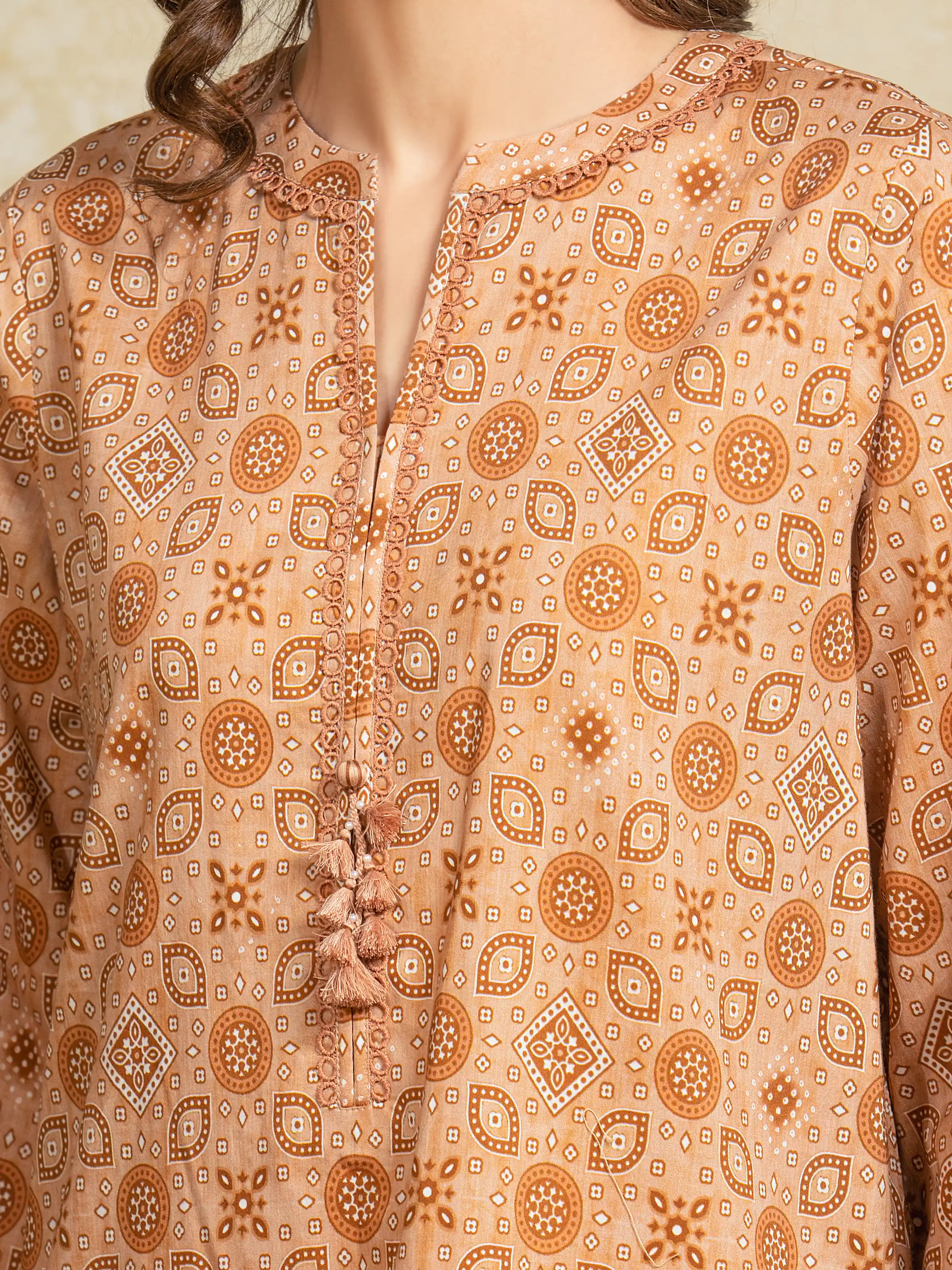 Unstitched Printed Khaddar Suit - EWU5A3-35912-3P - Image 4