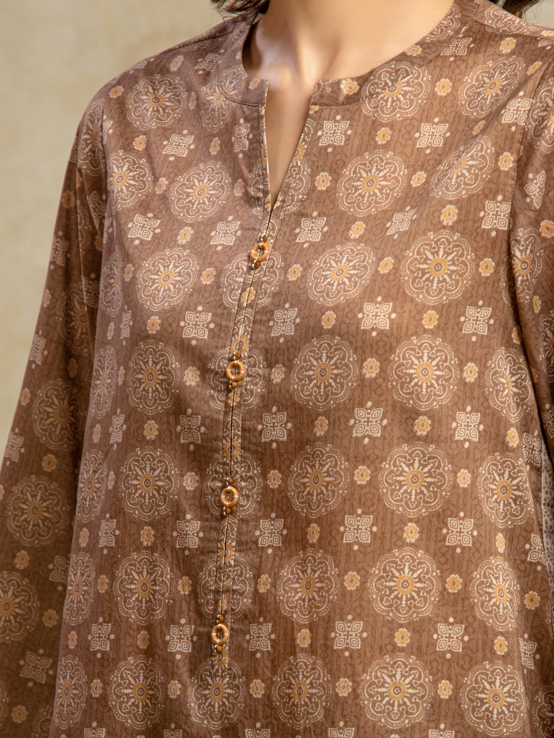 Unstitched Printed Khaddar Suit - EWU5A3-35940-3P - Image 5