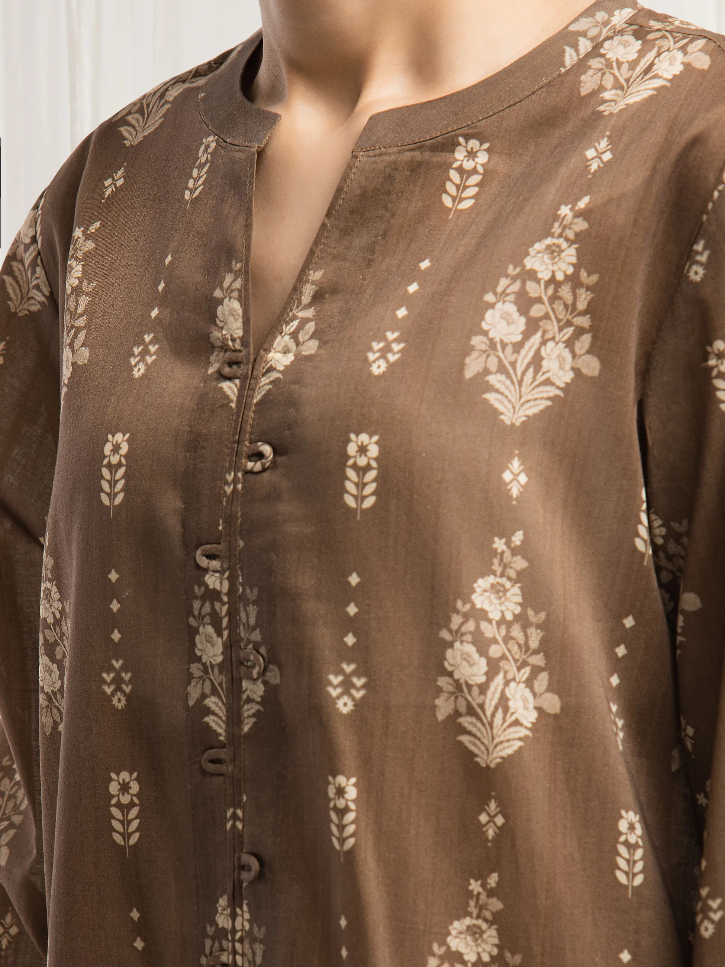 Unstitched Printed Khaddar Suit - EWU5A3-36035-3P - Image 2