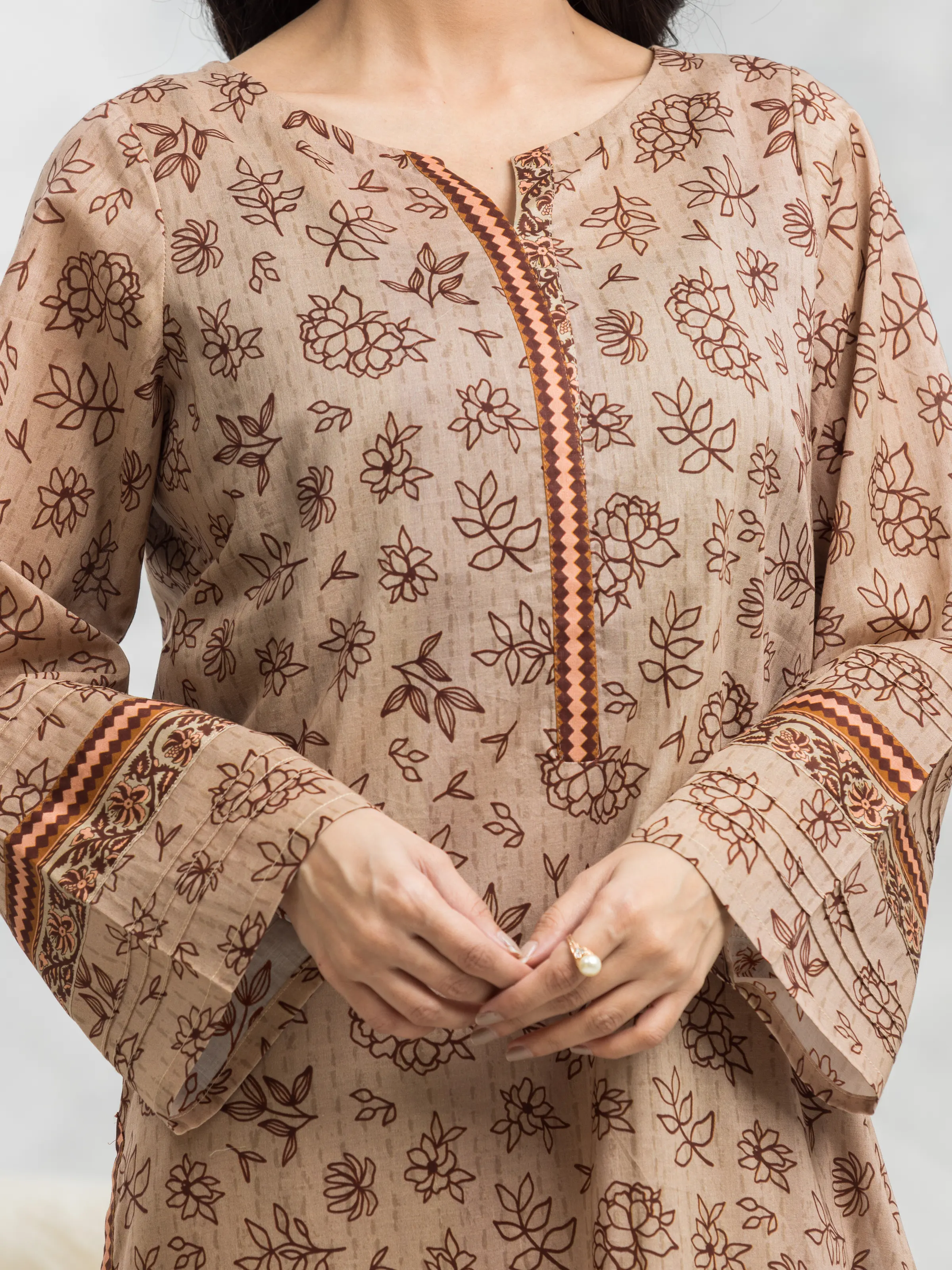Unstitched Printed Cambric Suit - EWU24A2-28296-3P - Image 2